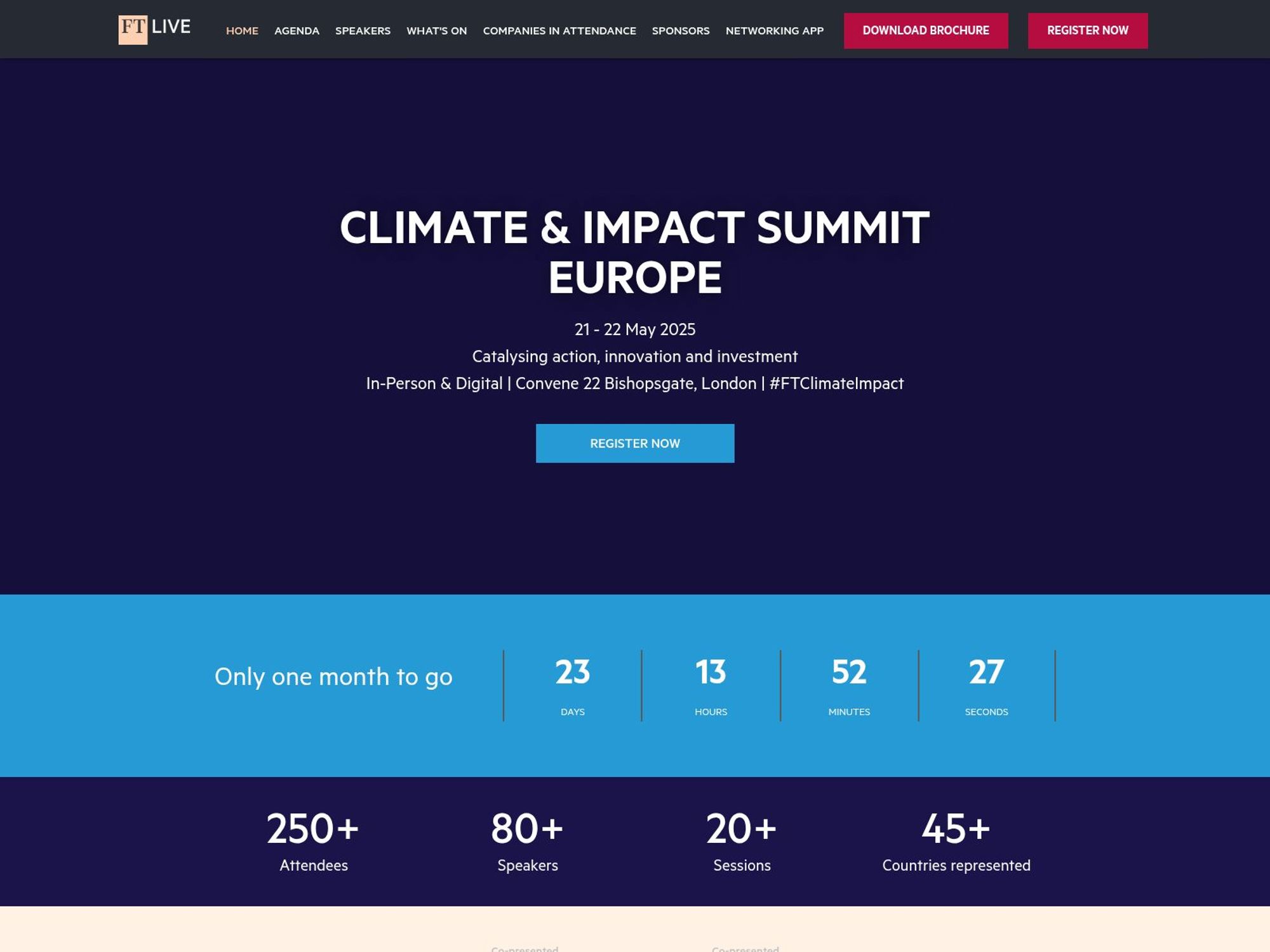 FT Live - Climate & Impact Summit Europe 2025 screenshot