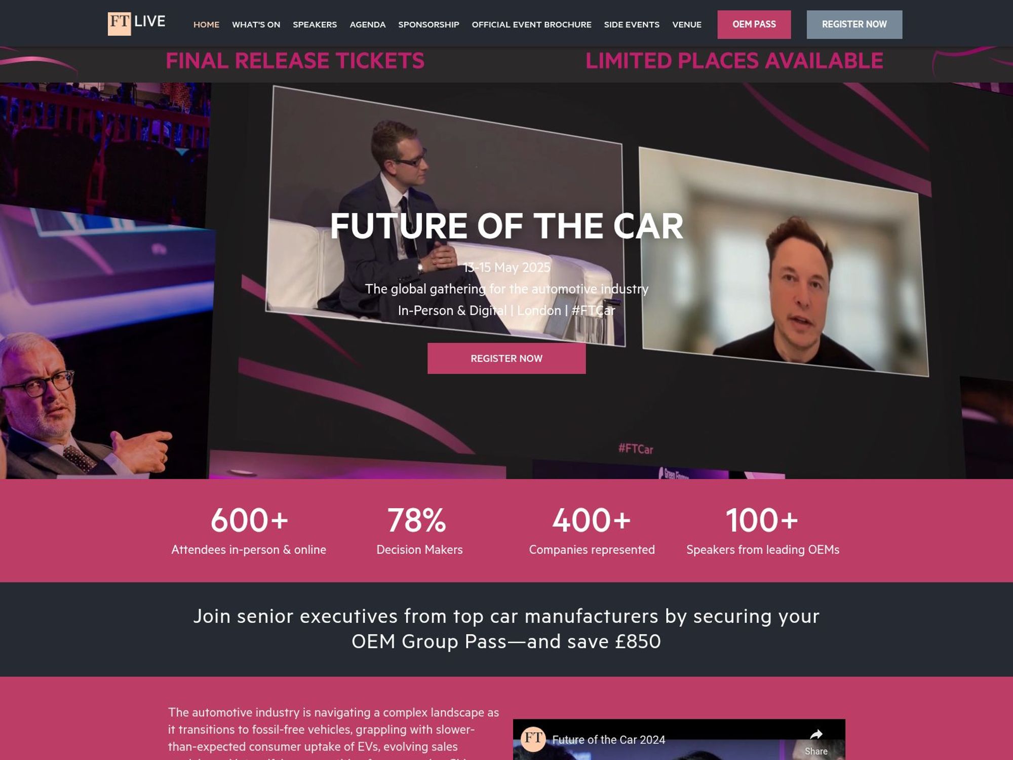 FT Live - Future of the Car 2025 screenshot
