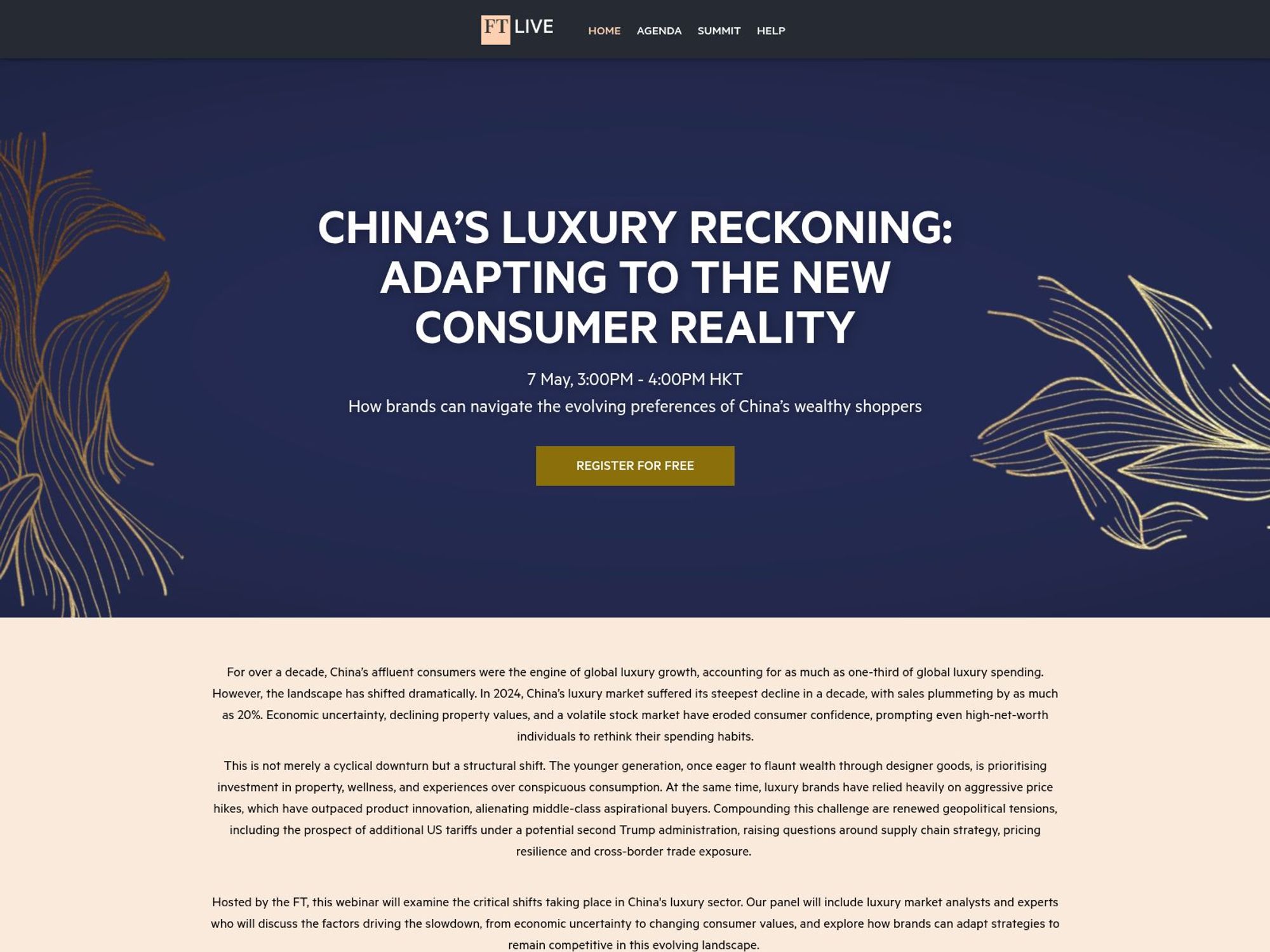 FT Live - China’s Luxury Reckoning: Adapting to the New Consumer Reality screenshot