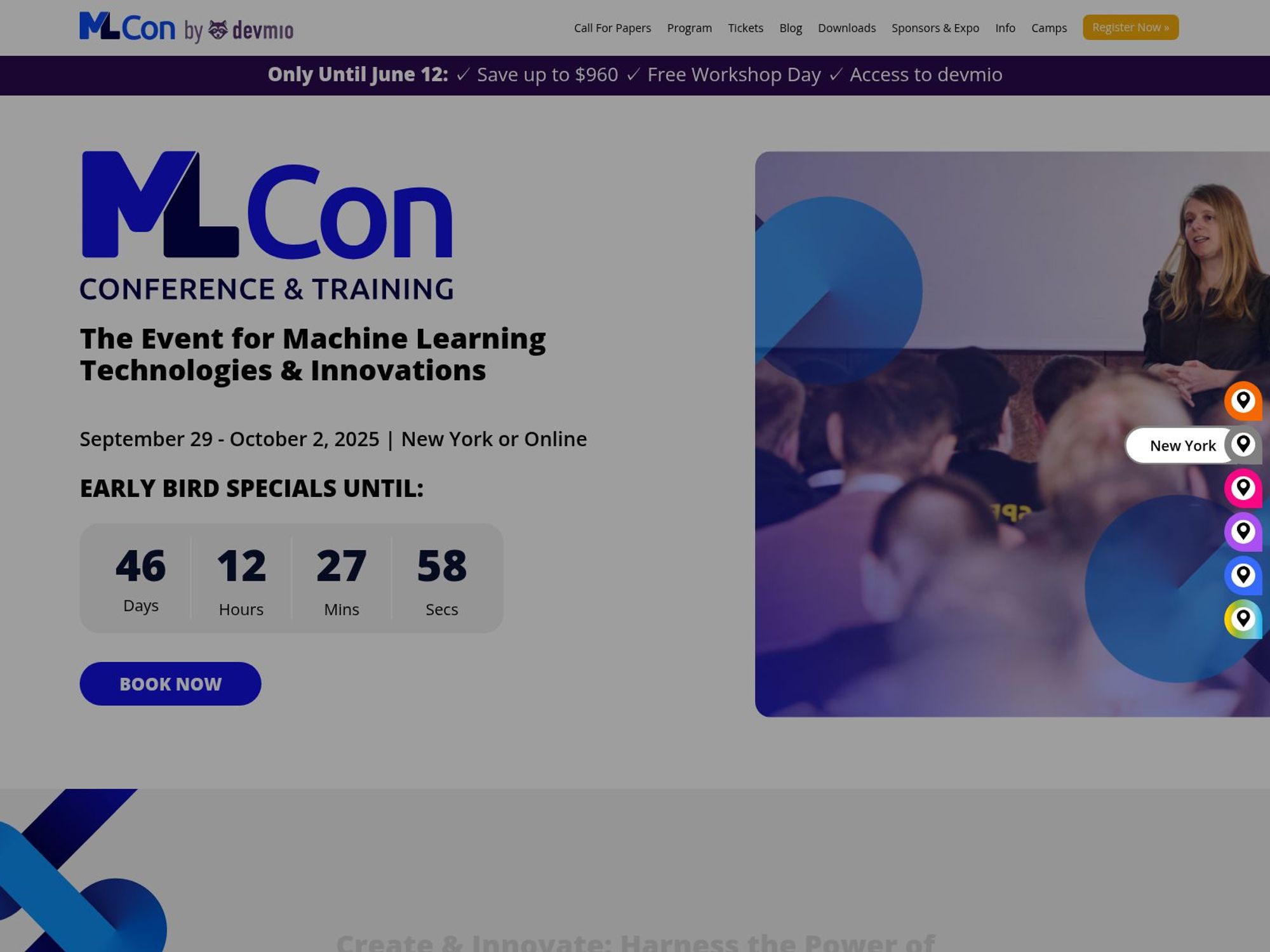 MLcon New York 2025 - Event for Generative AI & Machine Learning Engineering website