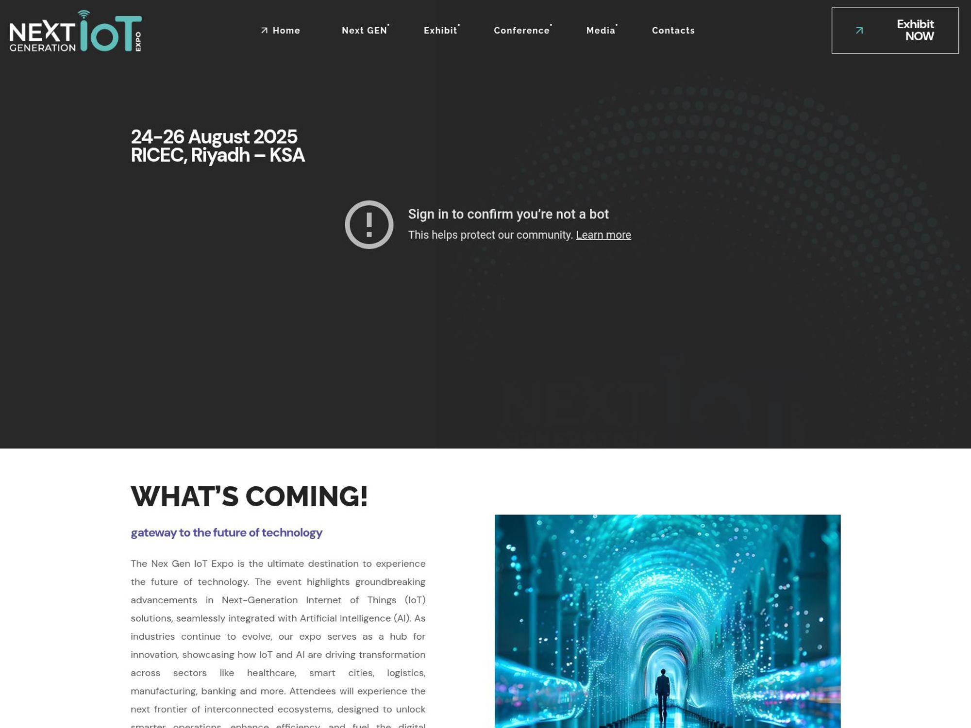 Next Generation IoT Expo website