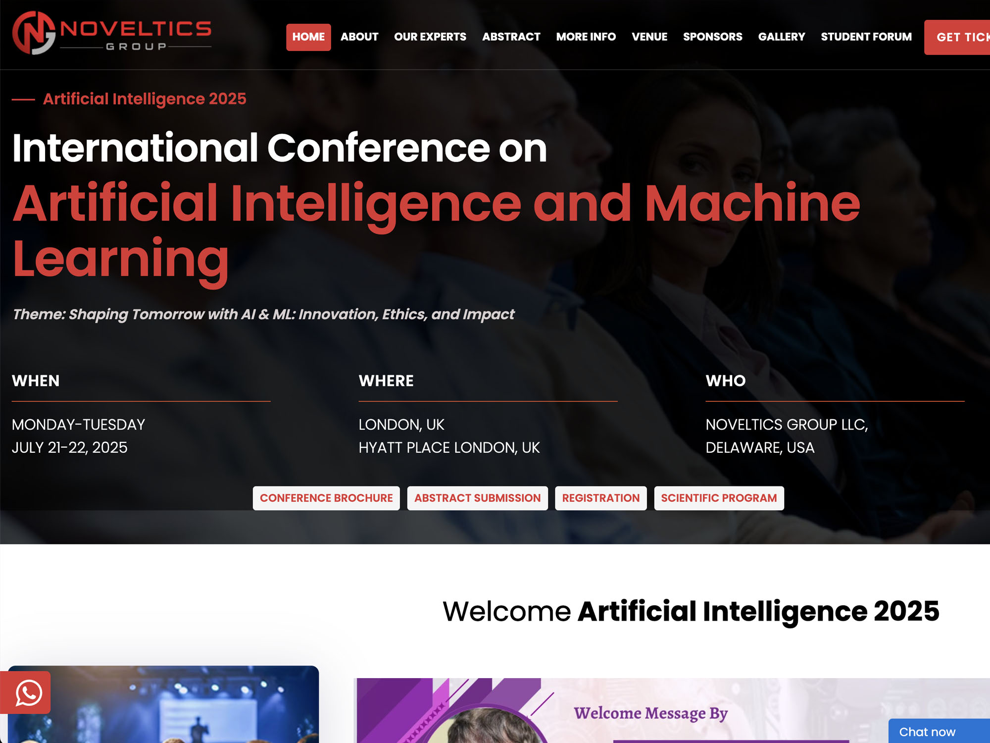 International Conference on Artificial Intelligence and Machine Learning 2025 website