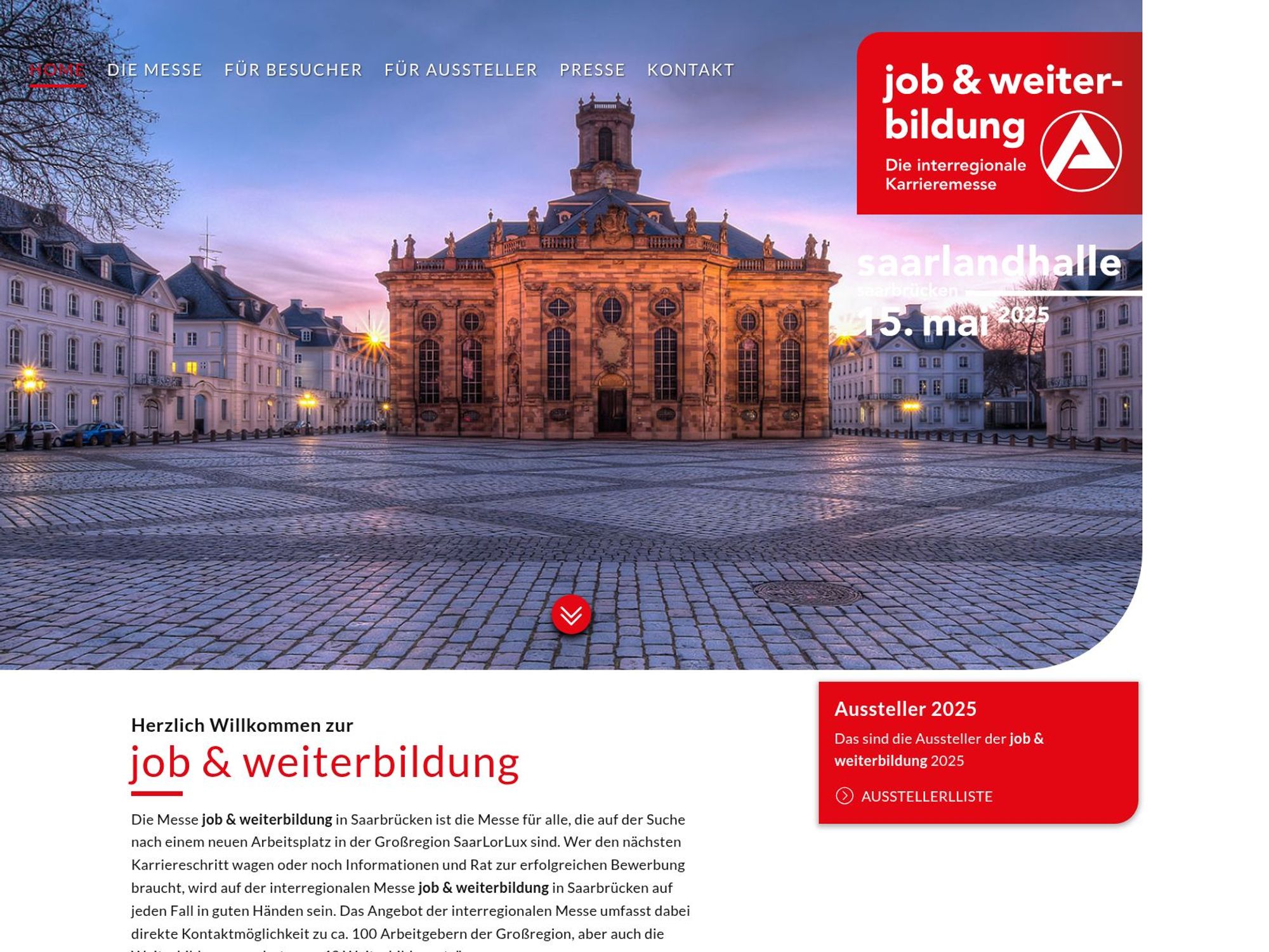 job & weiterbildung screenshot