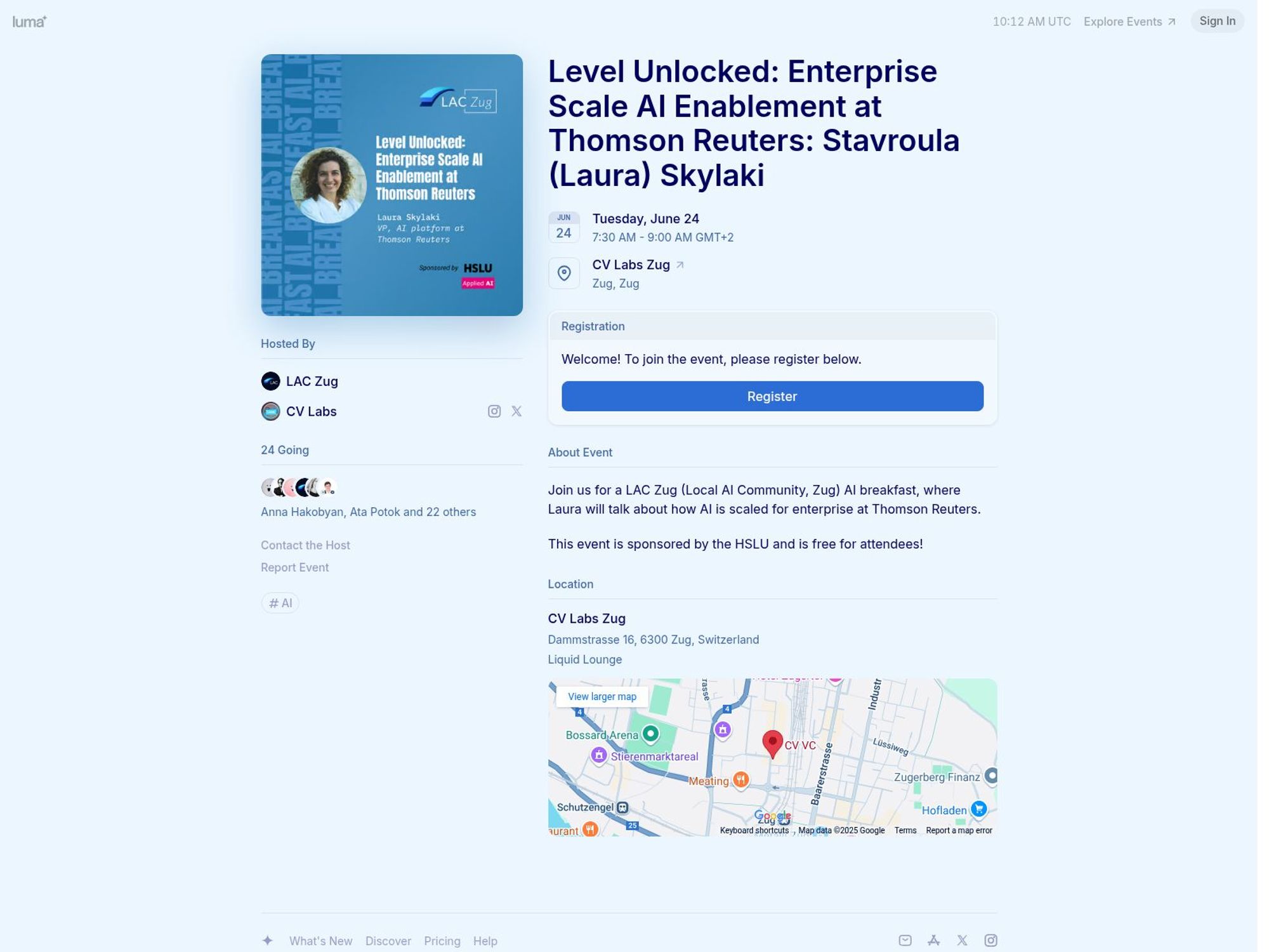 Level Unlocked: Enterprise Scale AI Enablement at Thomson Reuters: Stavroula (Laura) Skylaki screenshot