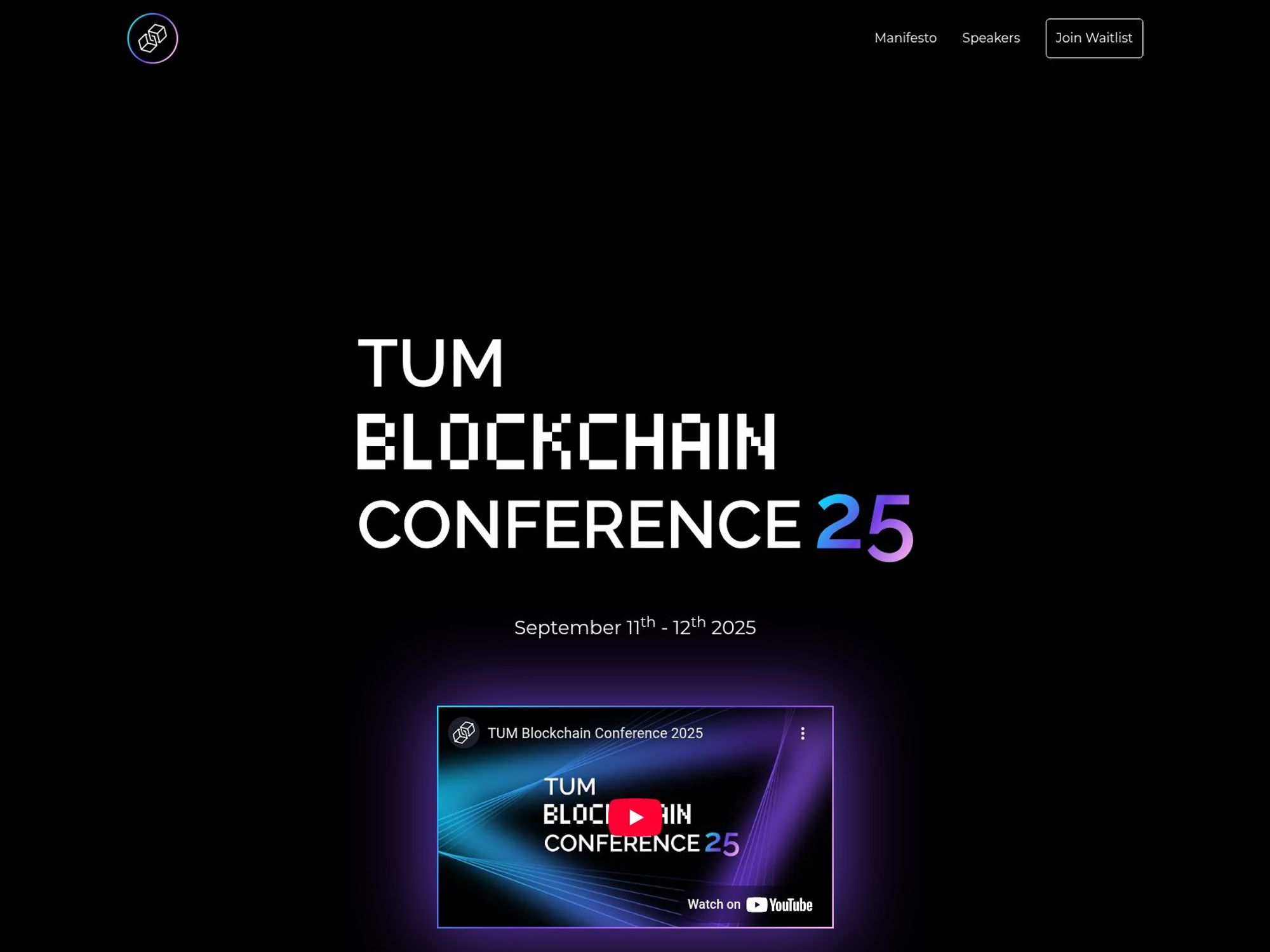 TUM Blockchain Conference 2025 website