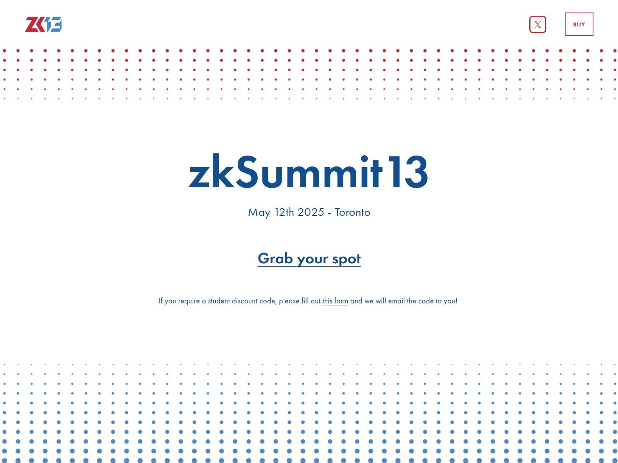 Zero Knowledge Summit - zkSummit13 (zk13) screenshot