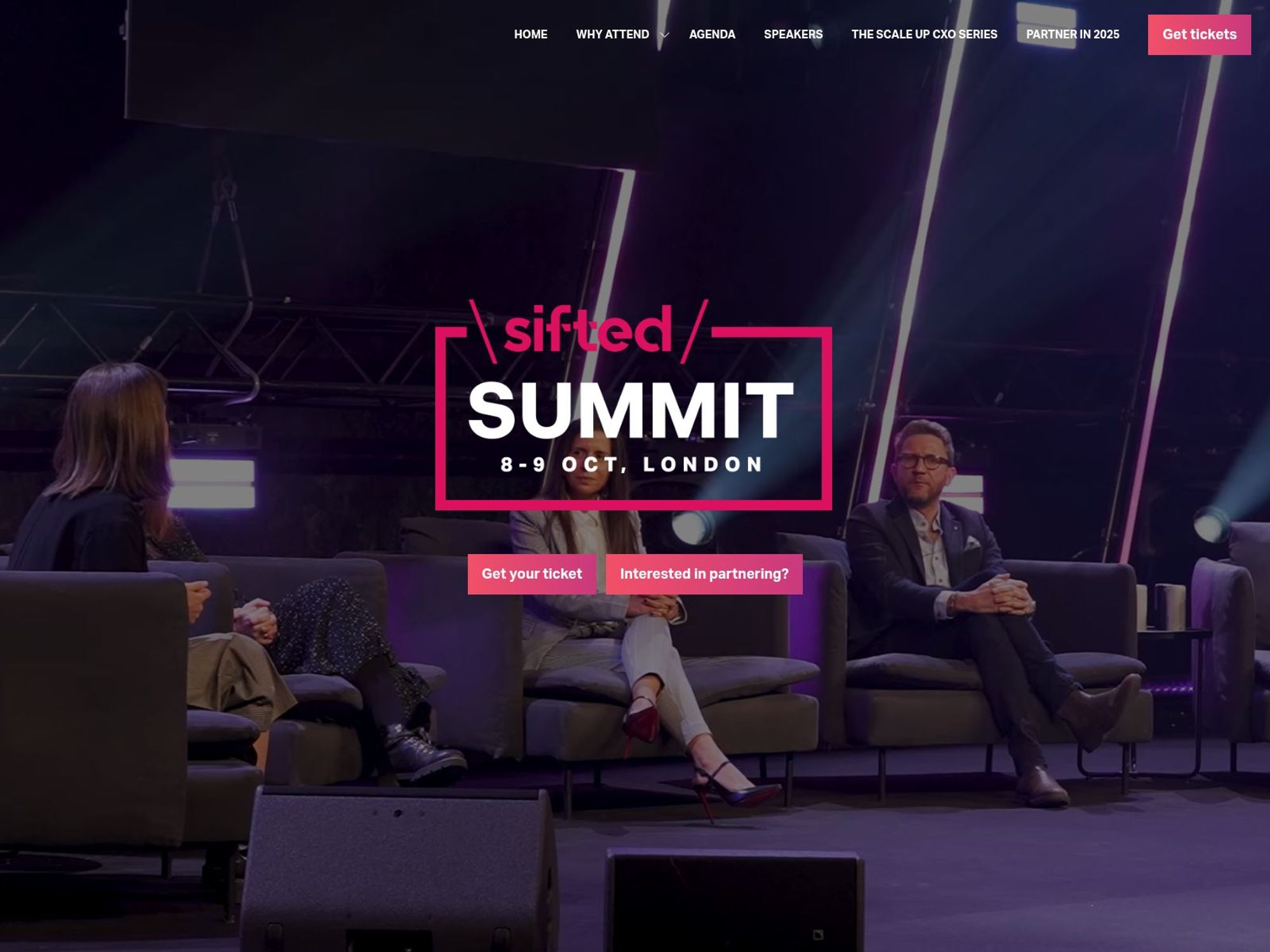 Sifted Summit 2025 website