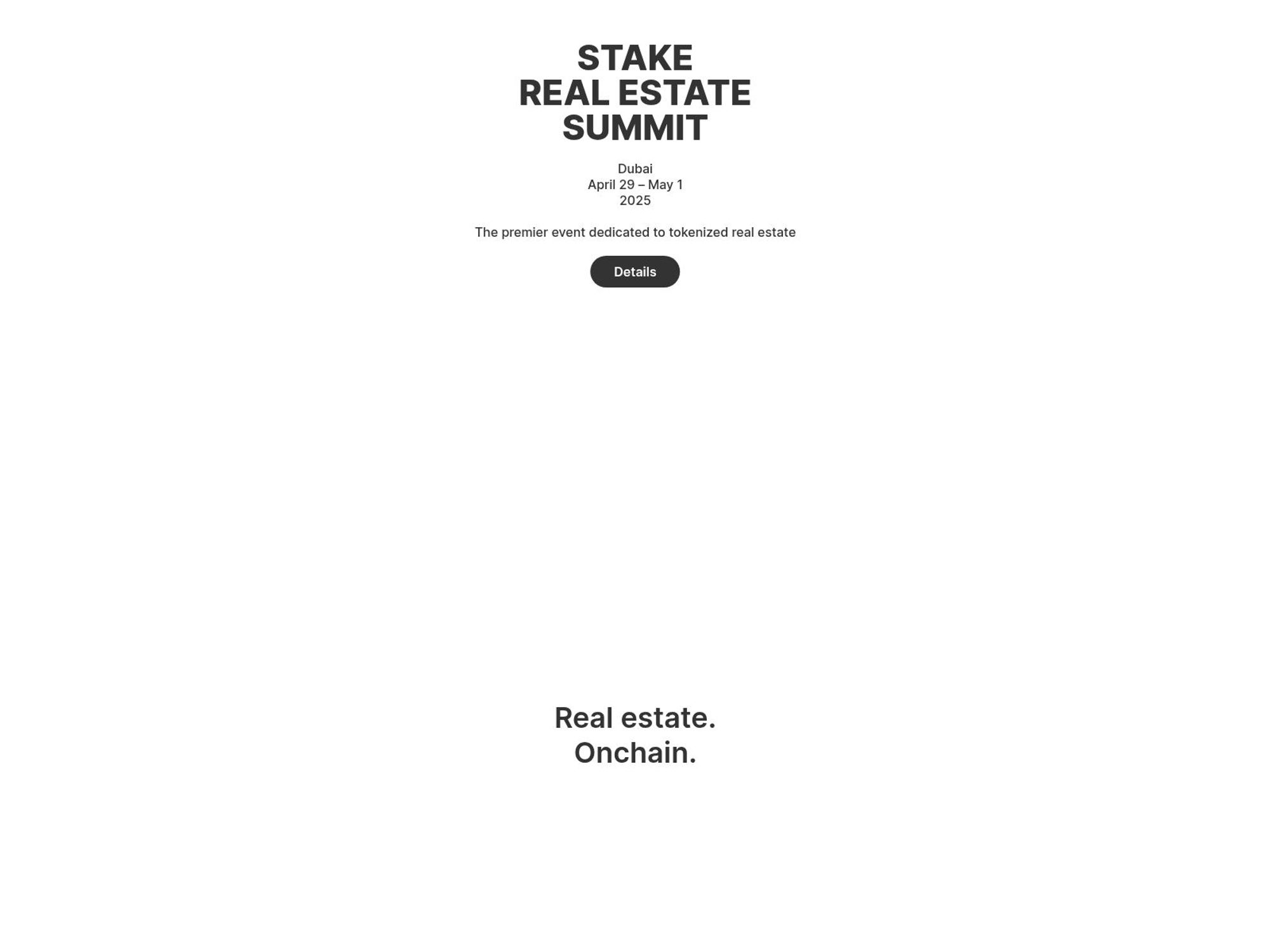 Stake Real Estate Summit screenshot