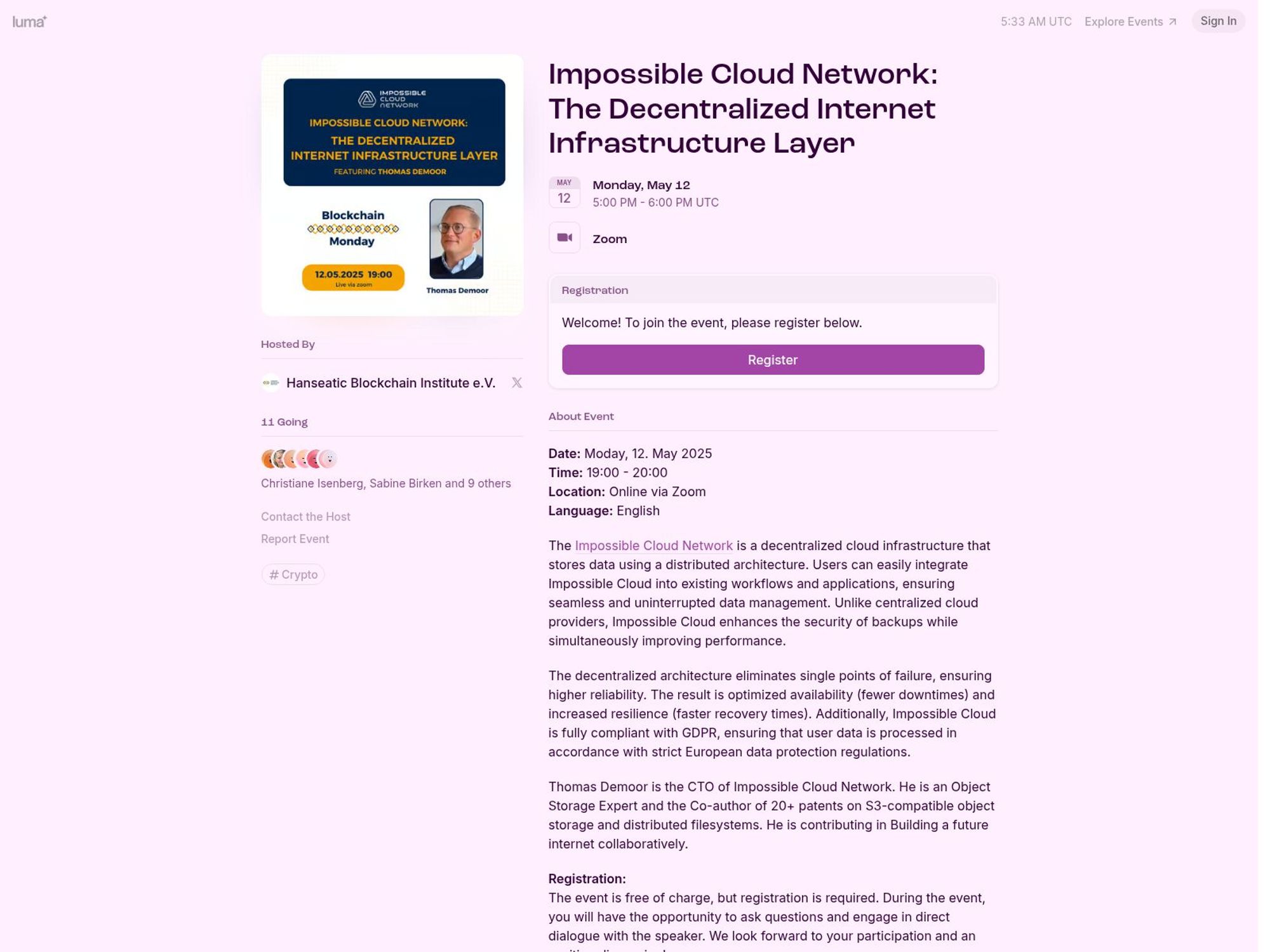 Impossible Cloud Network: The Decentralized Internet Infrastructure Layer screenshot