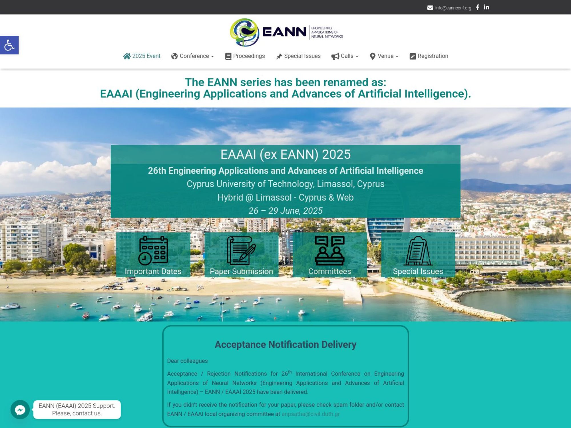 EAAAI 2025 screenshot