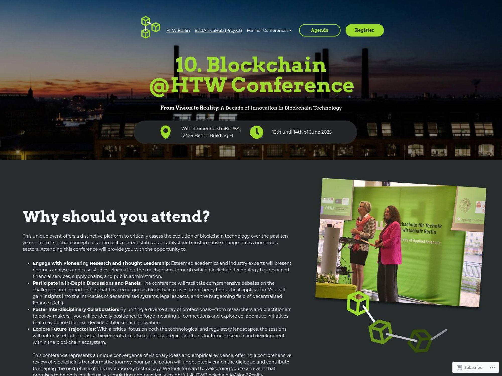 10. Blockchain @HTW Conference screenshot