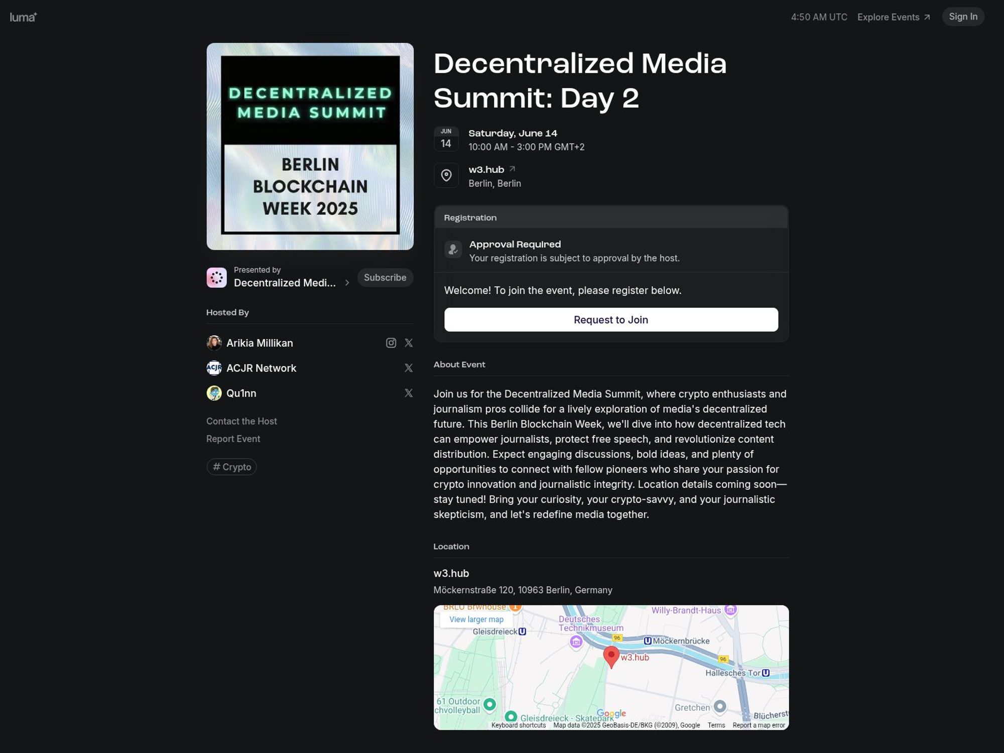 Decentralized Media Summit: Day 2 screenshot