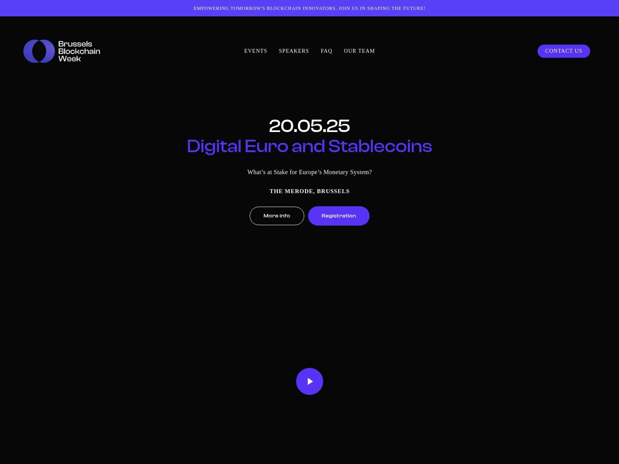 Brussels Blockchain Week 2025 (BBW 2025) screenshot