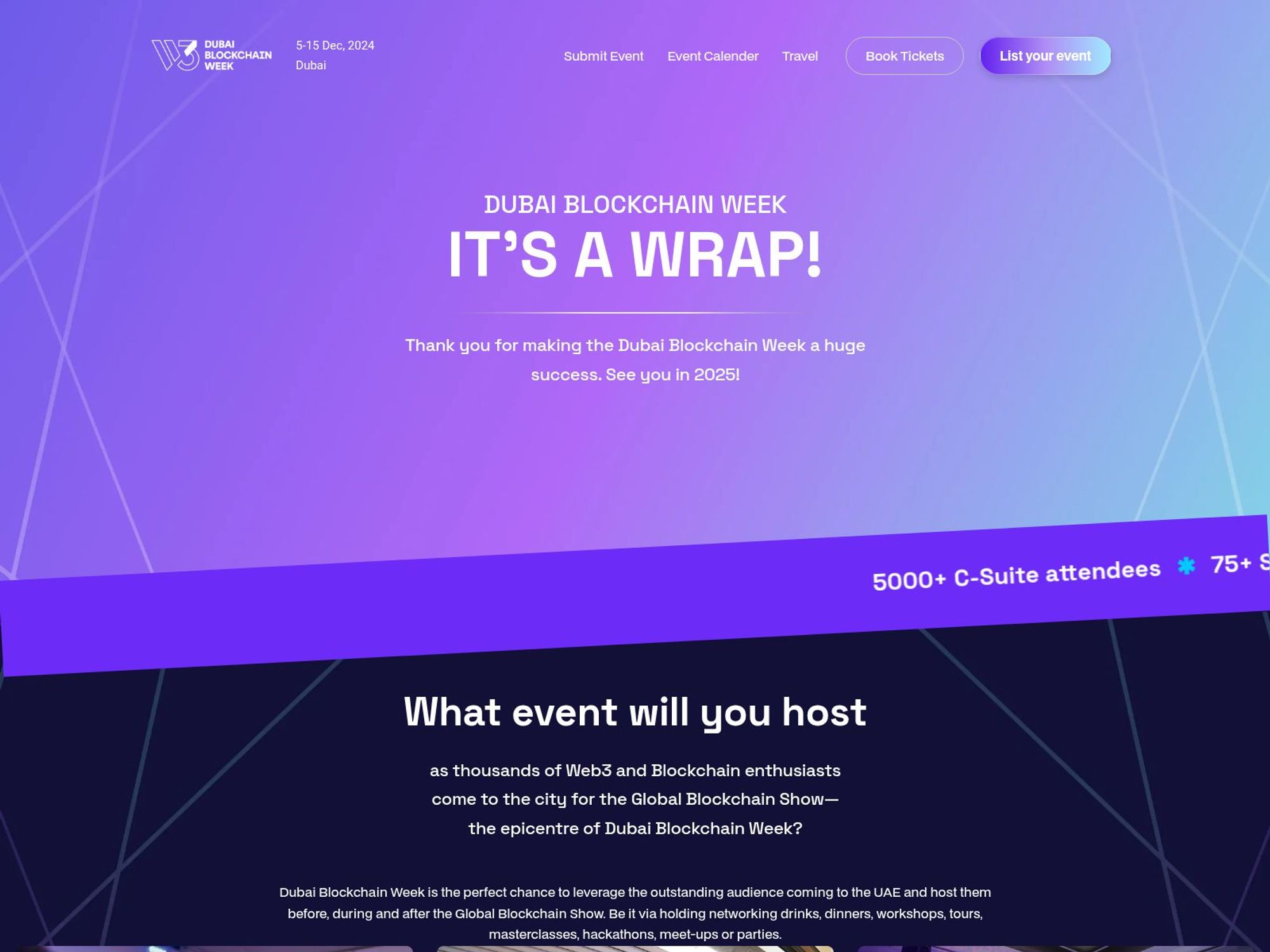 Dubai Blockchain Week 2024 screenshot