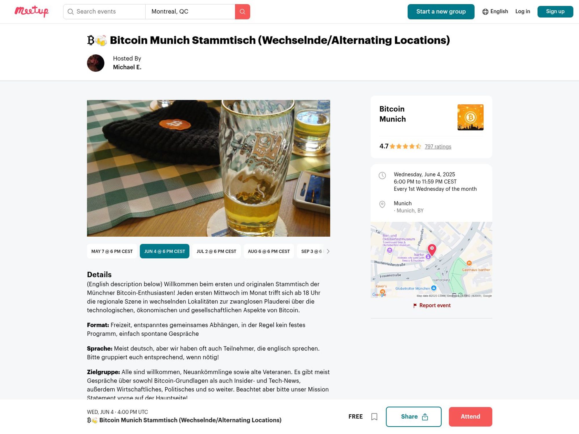 ₿🍻 Bitcoin Munich Stammtisch screenshot