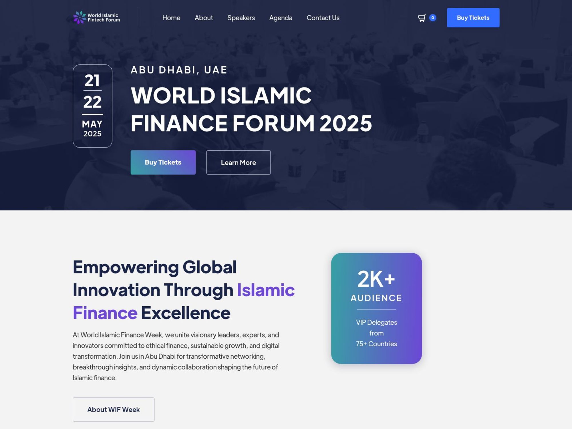 World Islamic Finance Forum 2025 screenshot