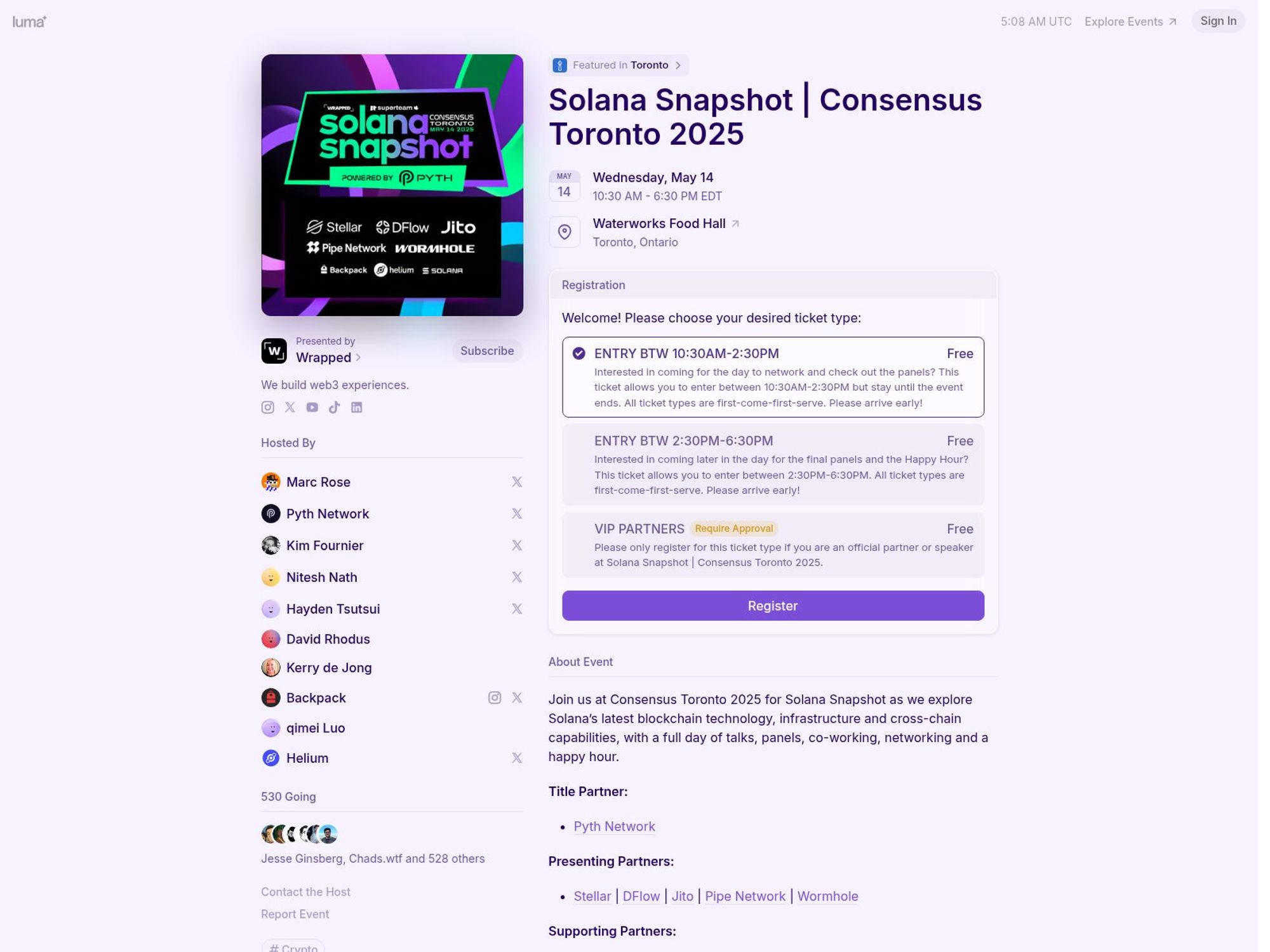 Solana Snapshot | Consensus Toronto 2025 screenshot