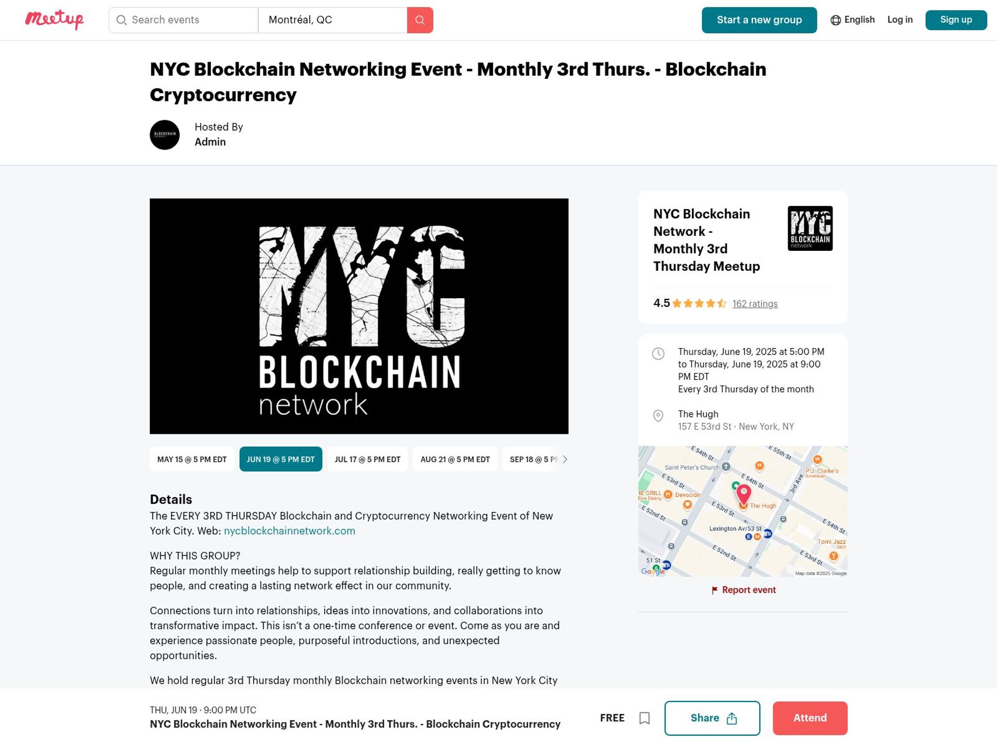 NYC Blockchain Networking Event screenshot
