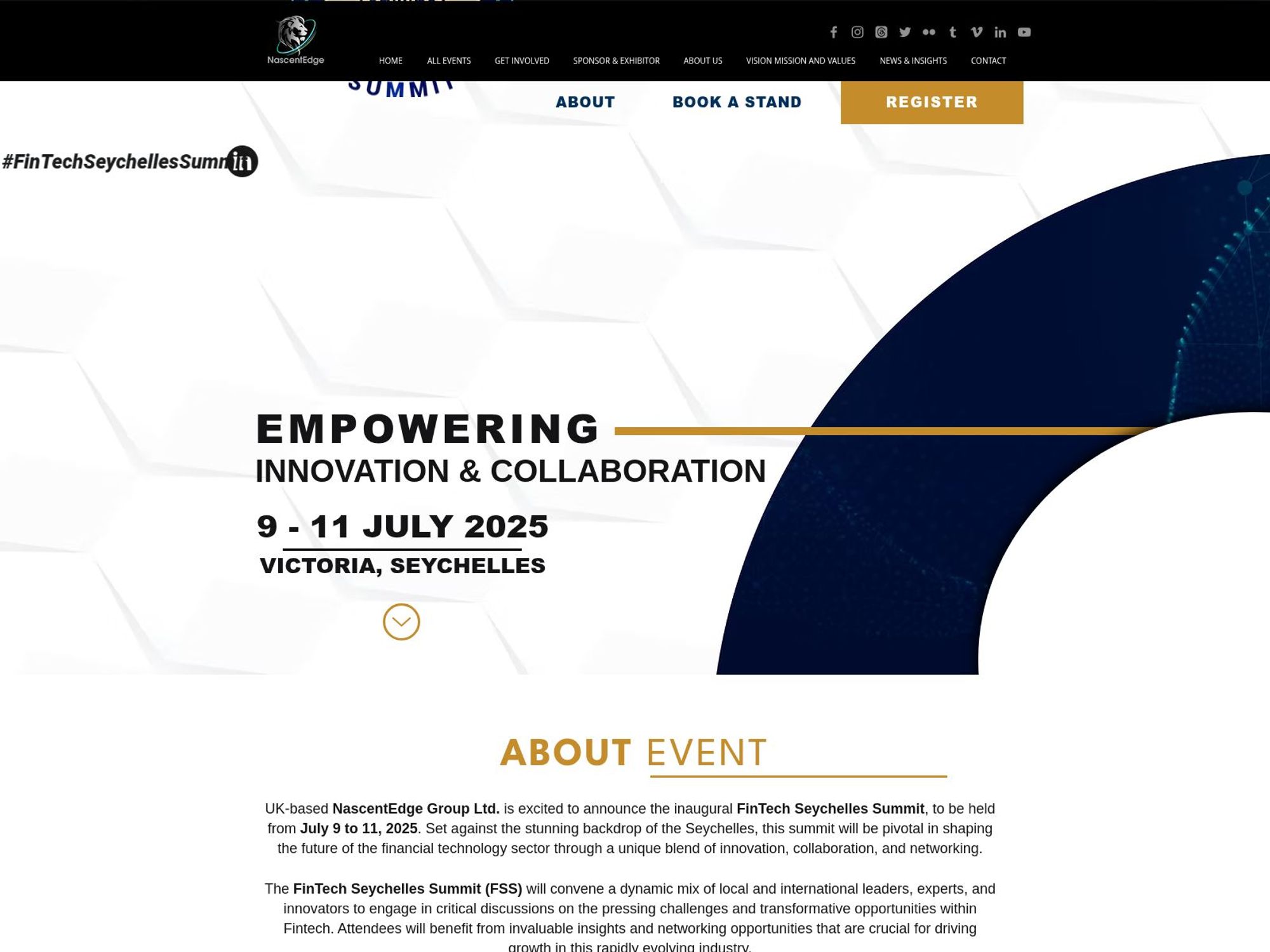 Fintech Seychelles Summit 2025 website