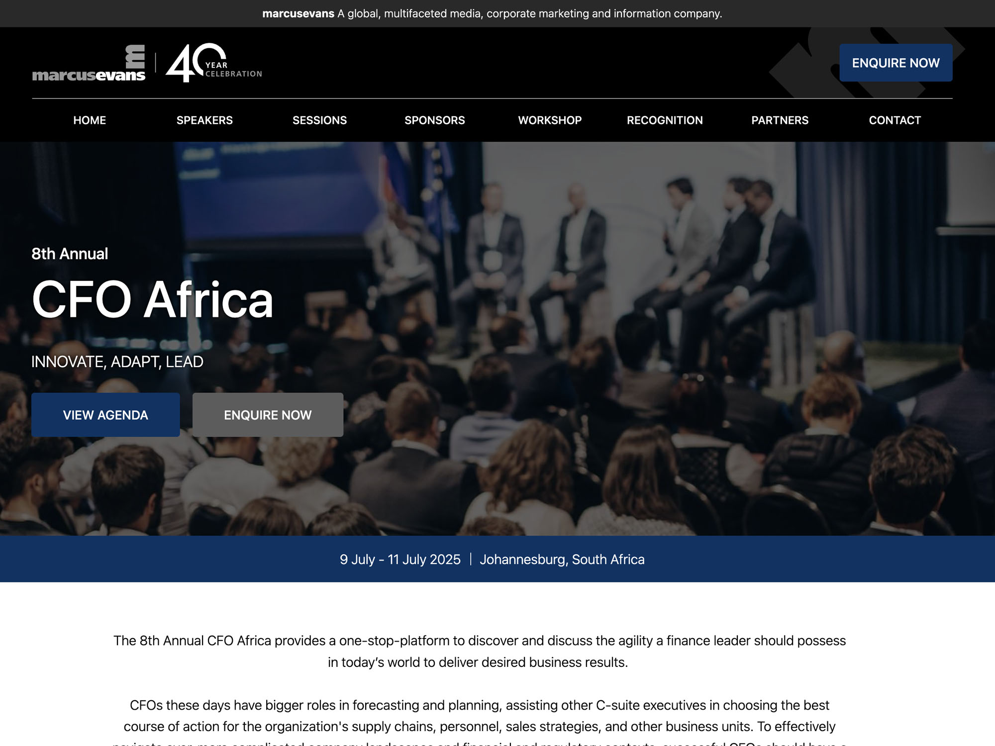 CFO Africa website
