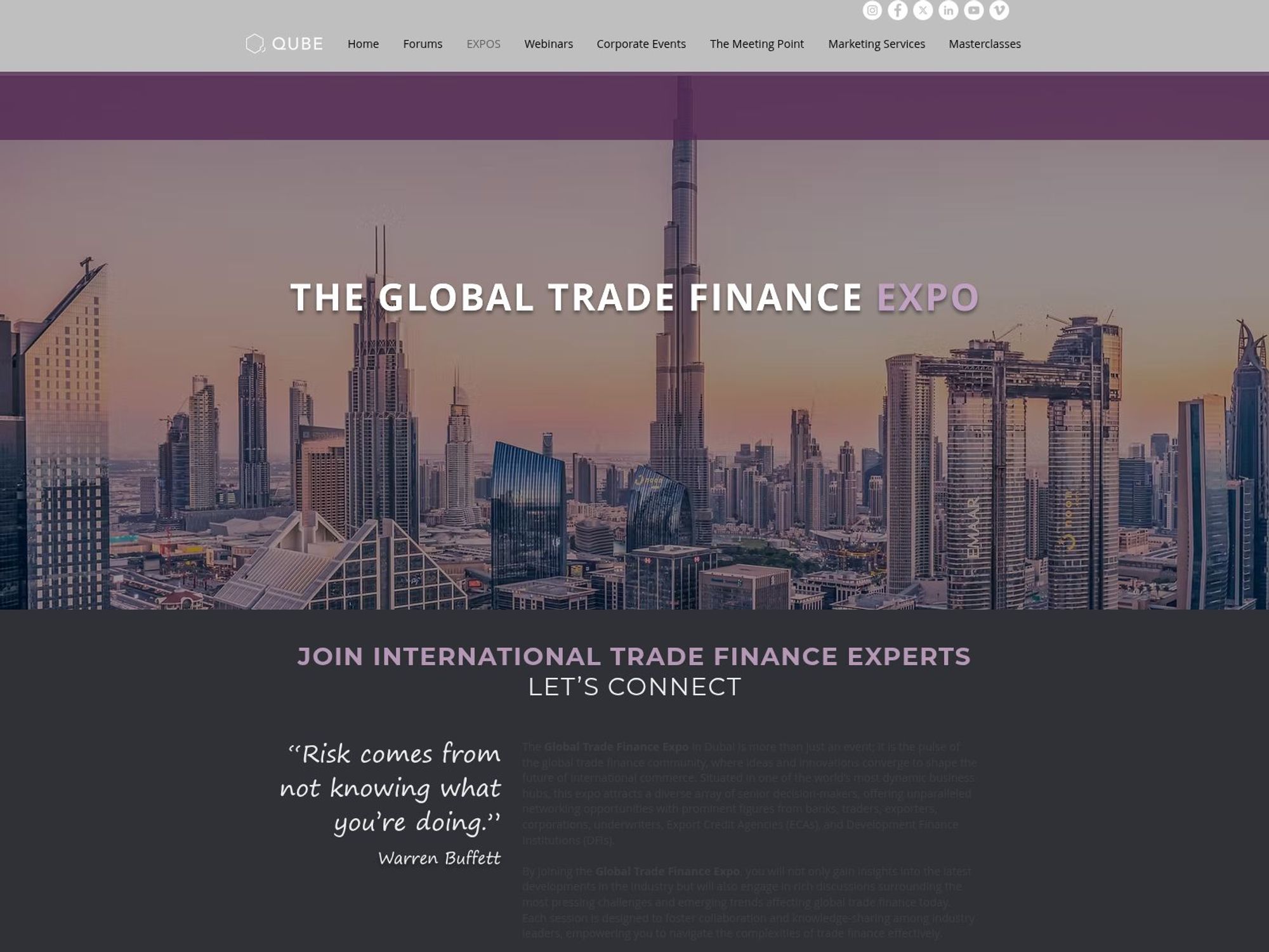 The Global Trade Finance Expo screenshot