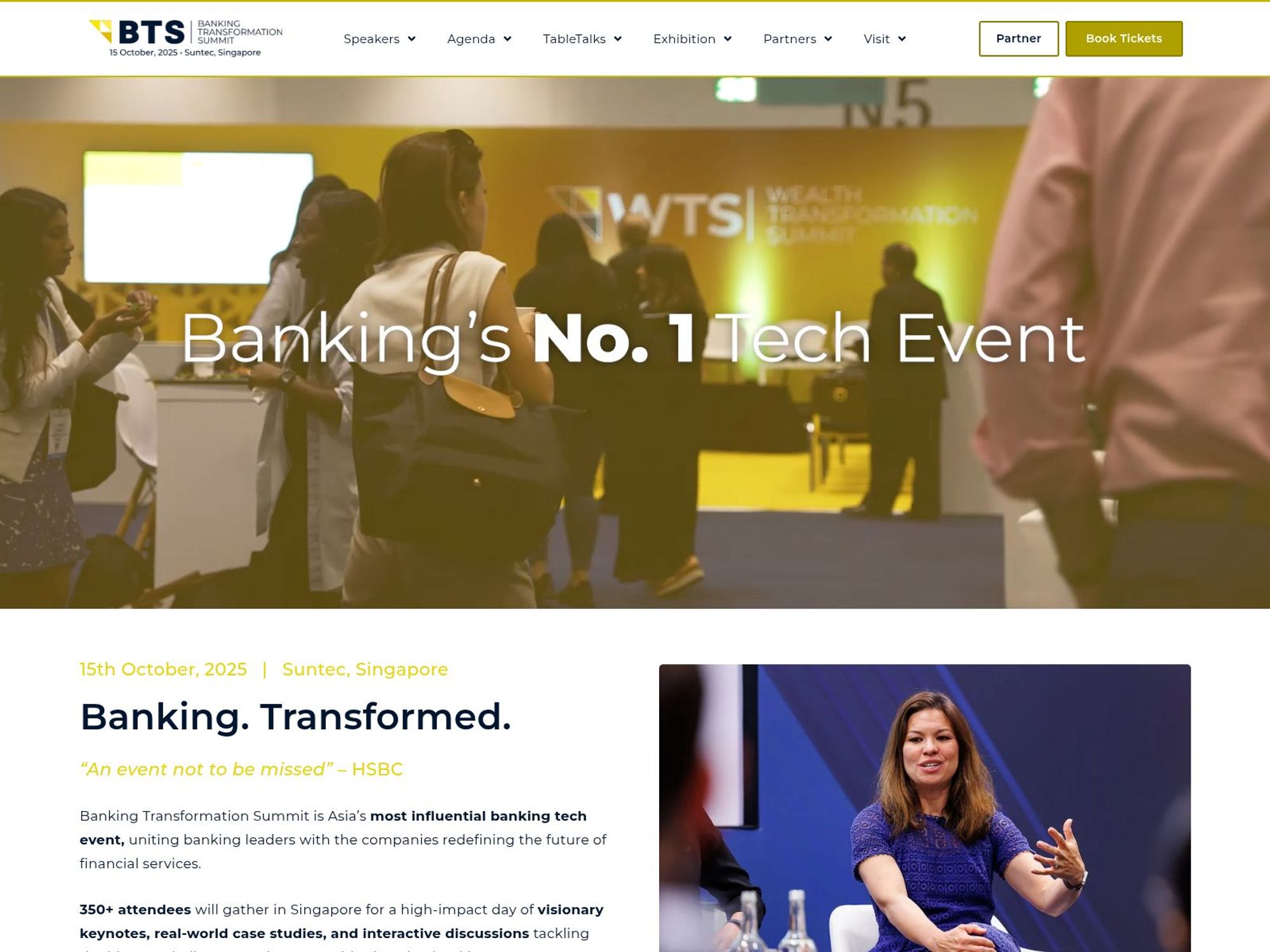 Banking Transformation Summit Asia 2025 screenshot