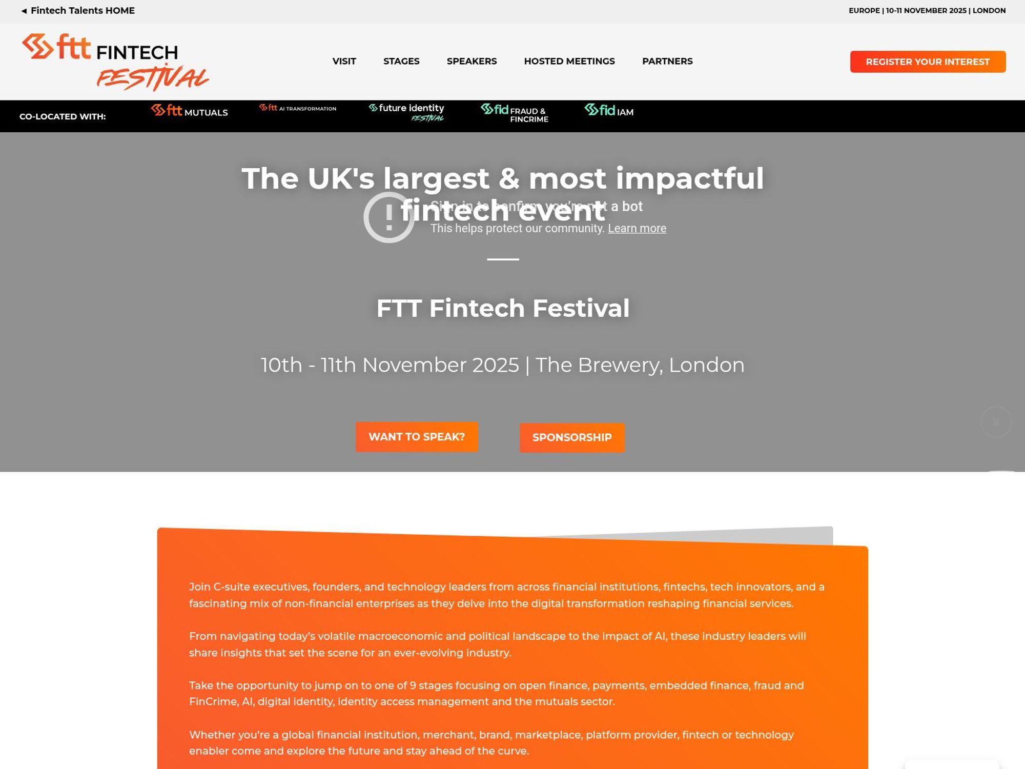 FTT Fintech Festival 2025 screenshot