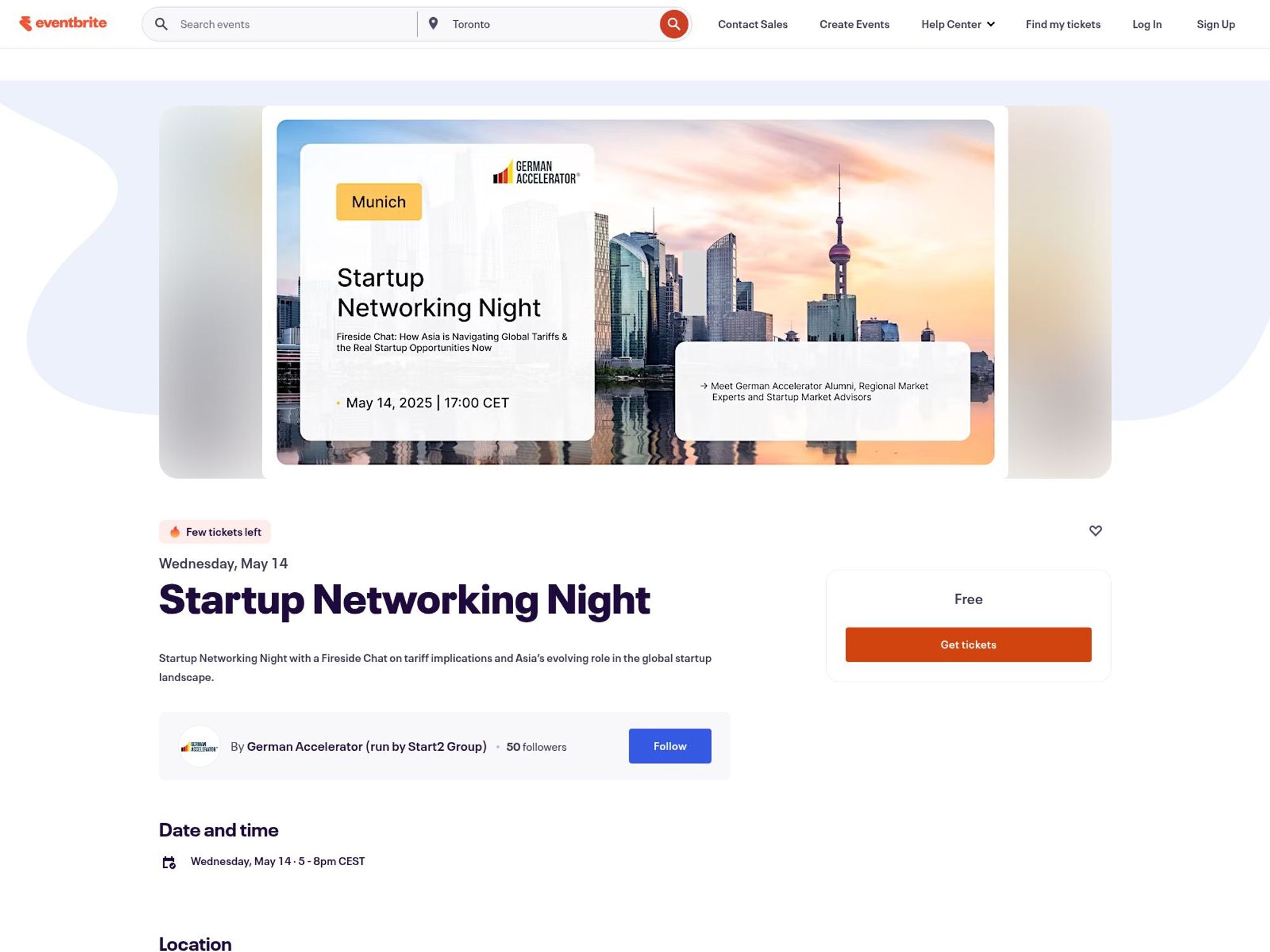 Startup Networking Night screenshot