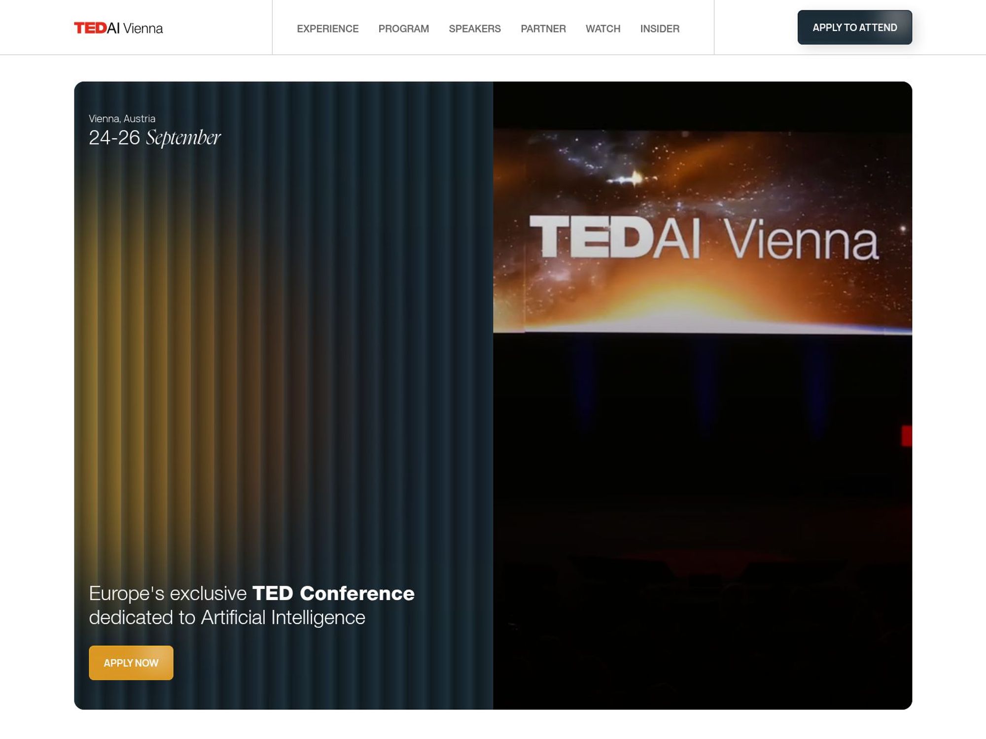 TEDAI Vienna website