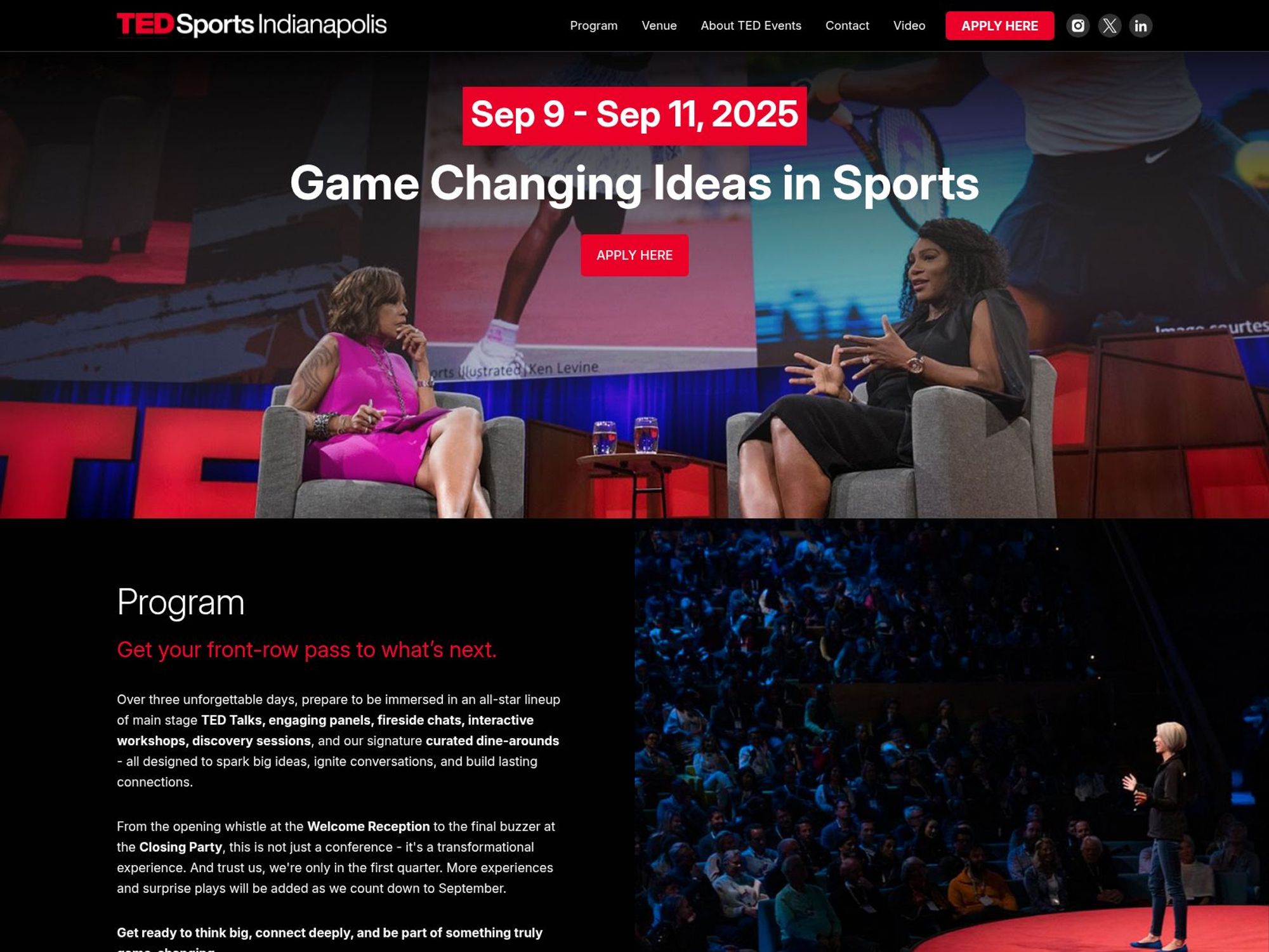 TEDSportsIndianapolis screenshot
