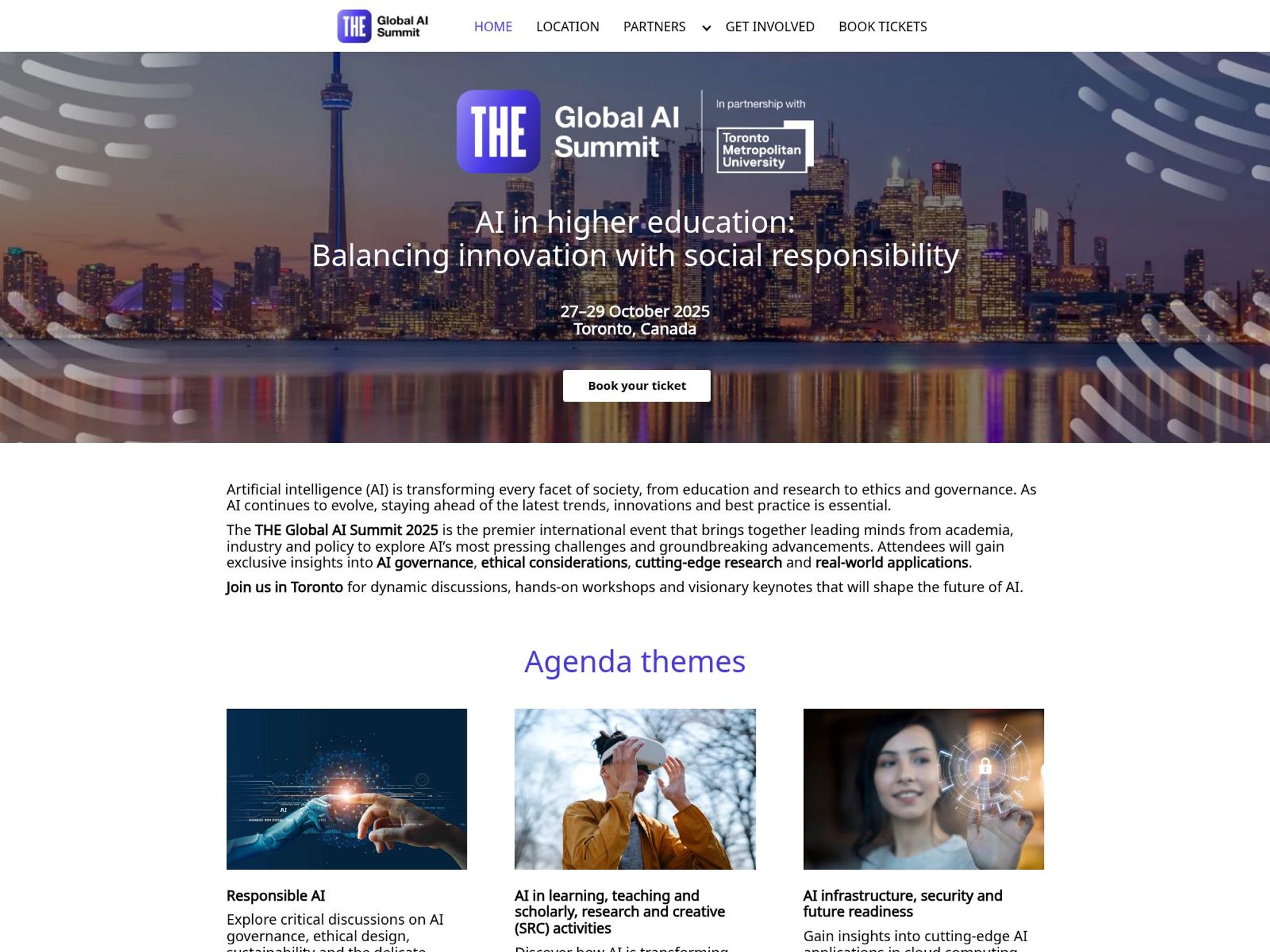 THE Global AI Summit 2025 screenshot