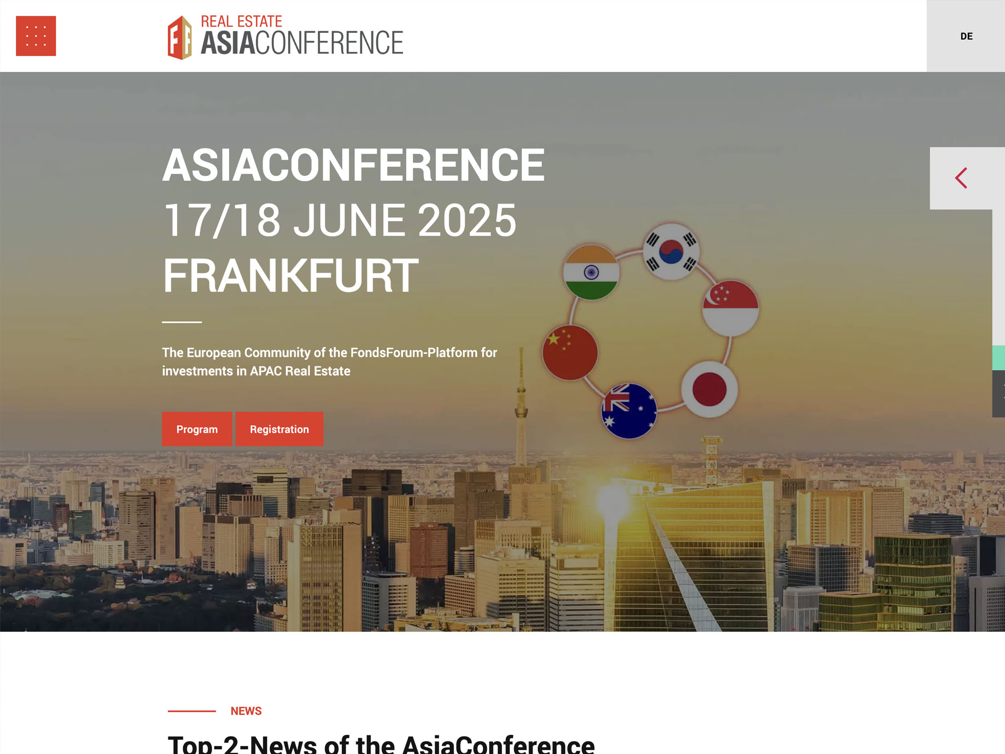 Real Estate AsiaConference 2025 screenshot
