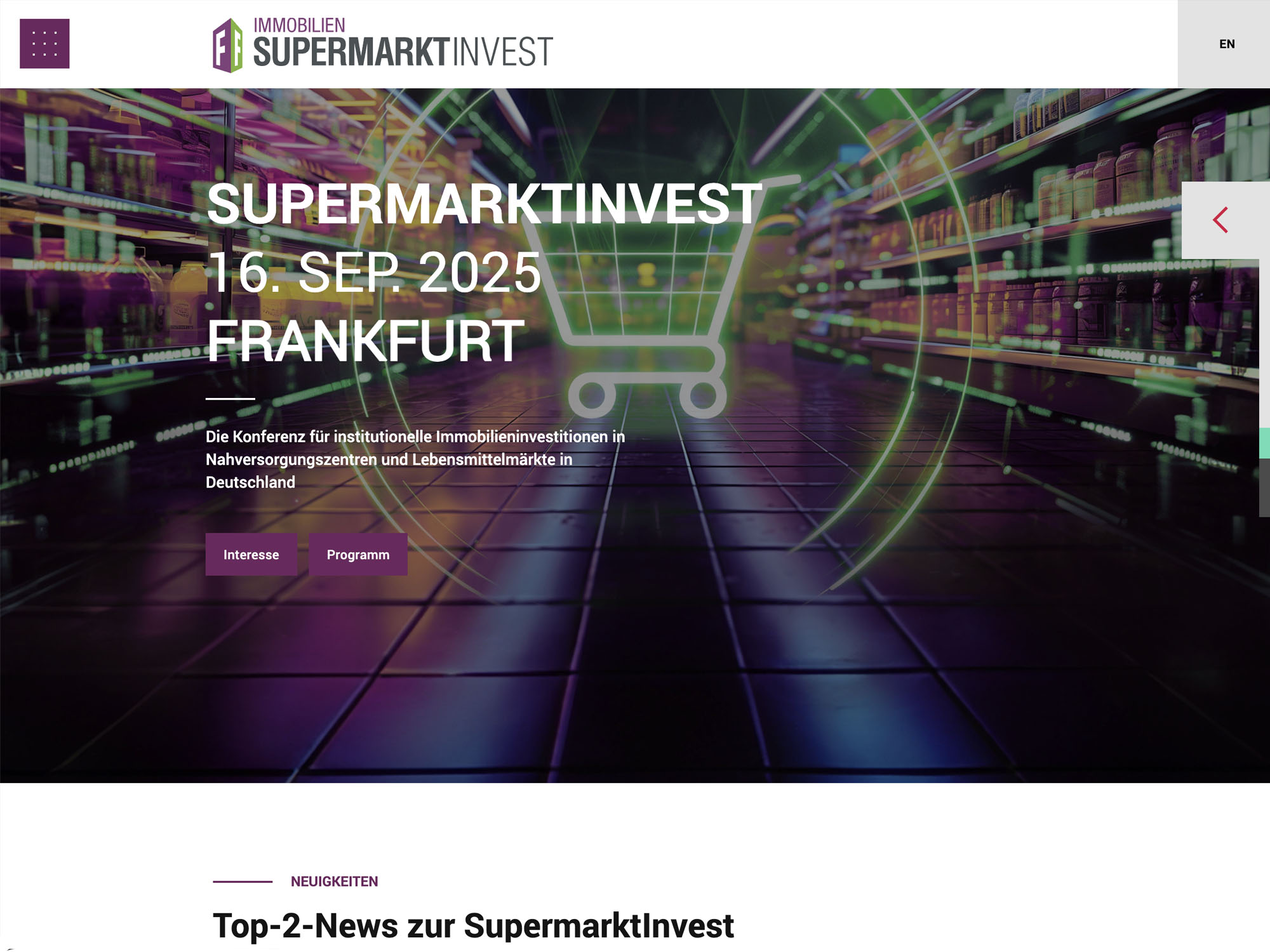 Immobilien SupermarktInvest 2025 screenshot