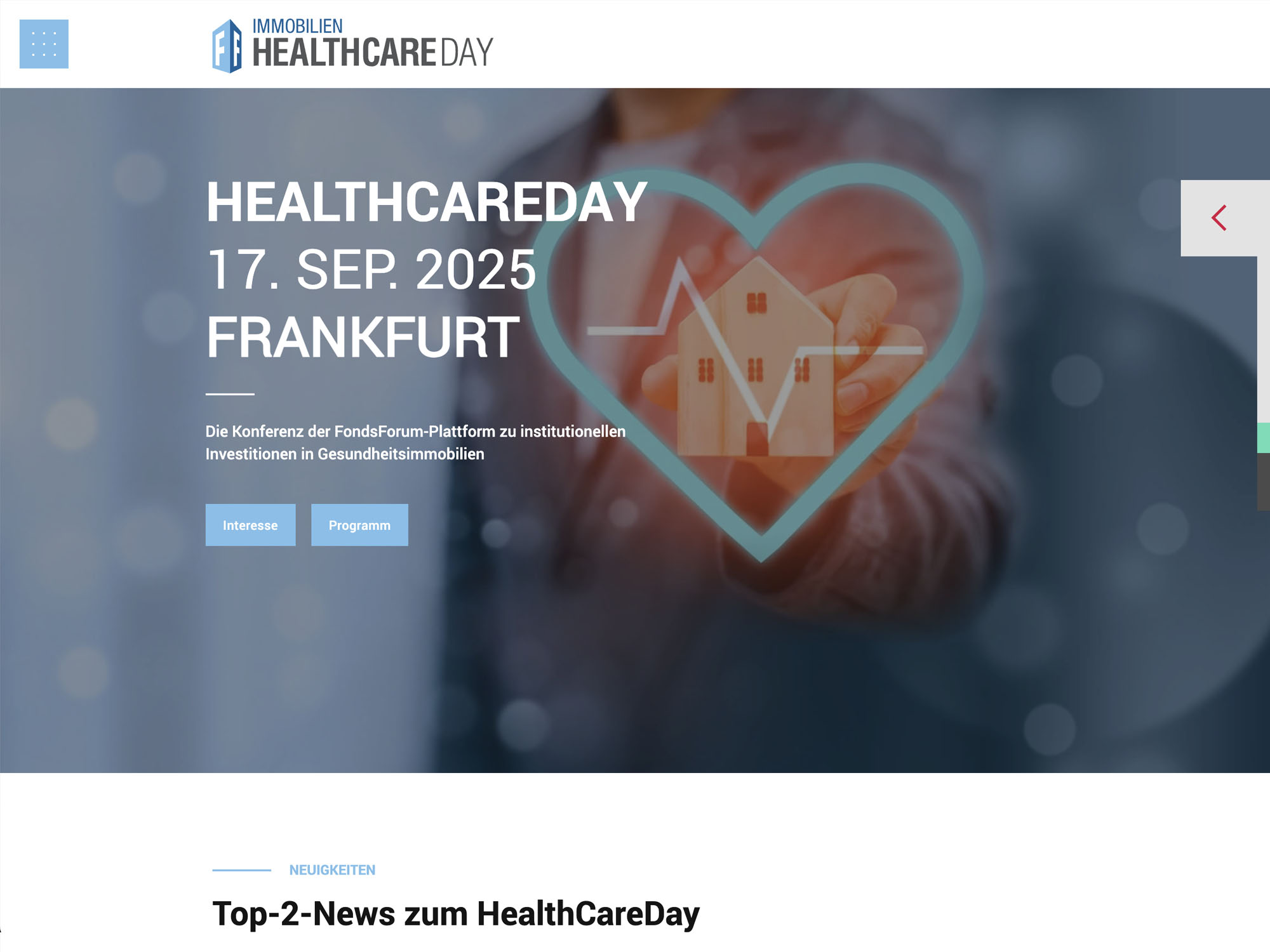 Immobilien HealthCareDay 2025 screenshot