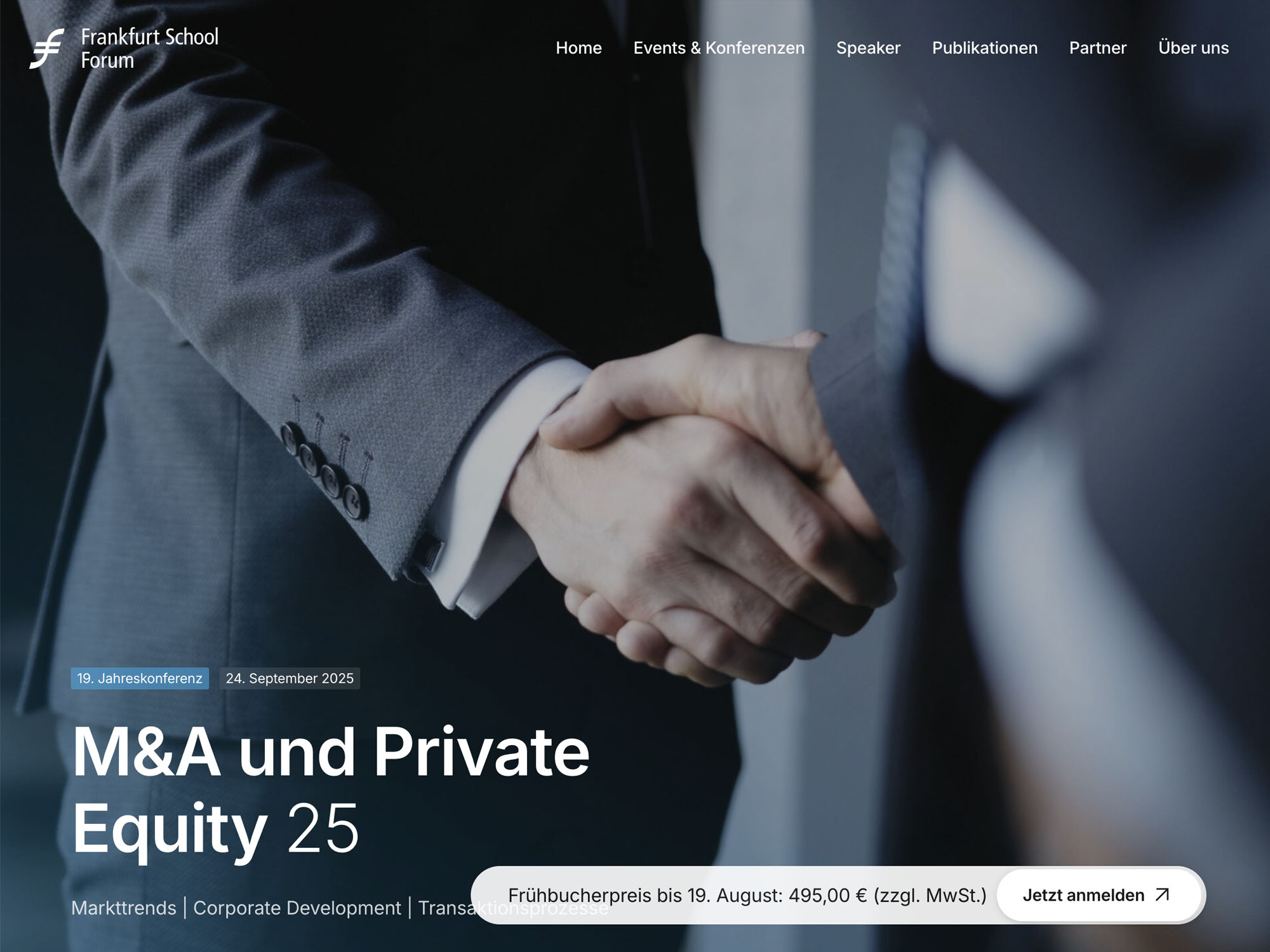 19. Jahreskonferenz - M&A und Private Equity screenshot