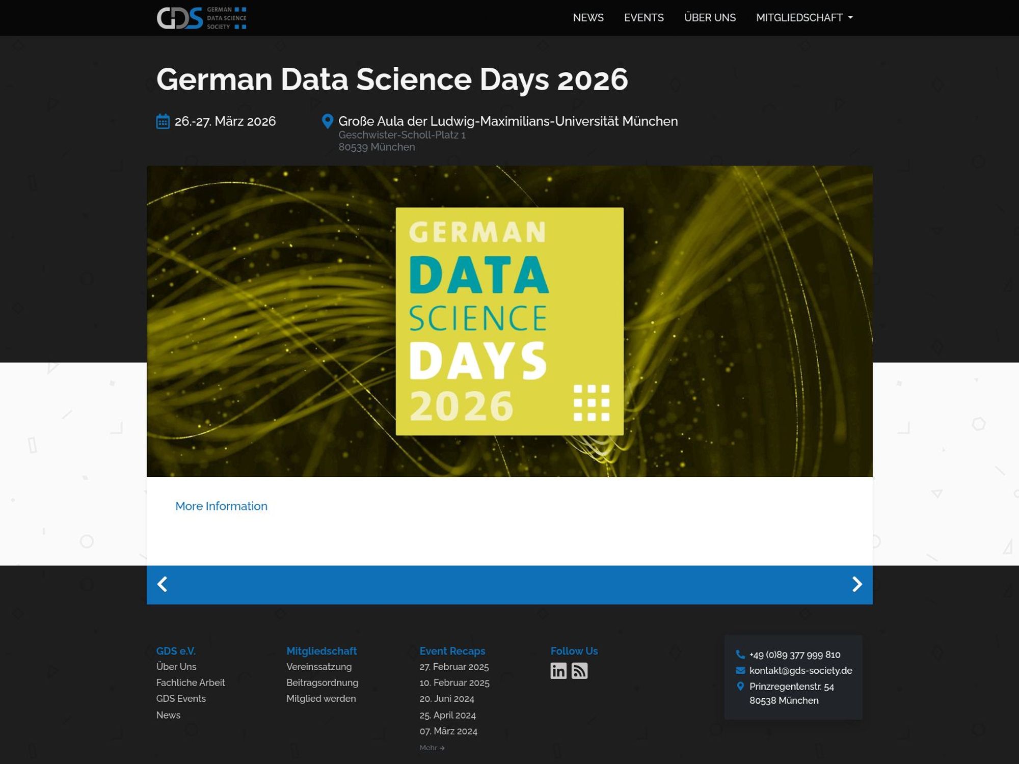German Data Science Days 2026 screenshot