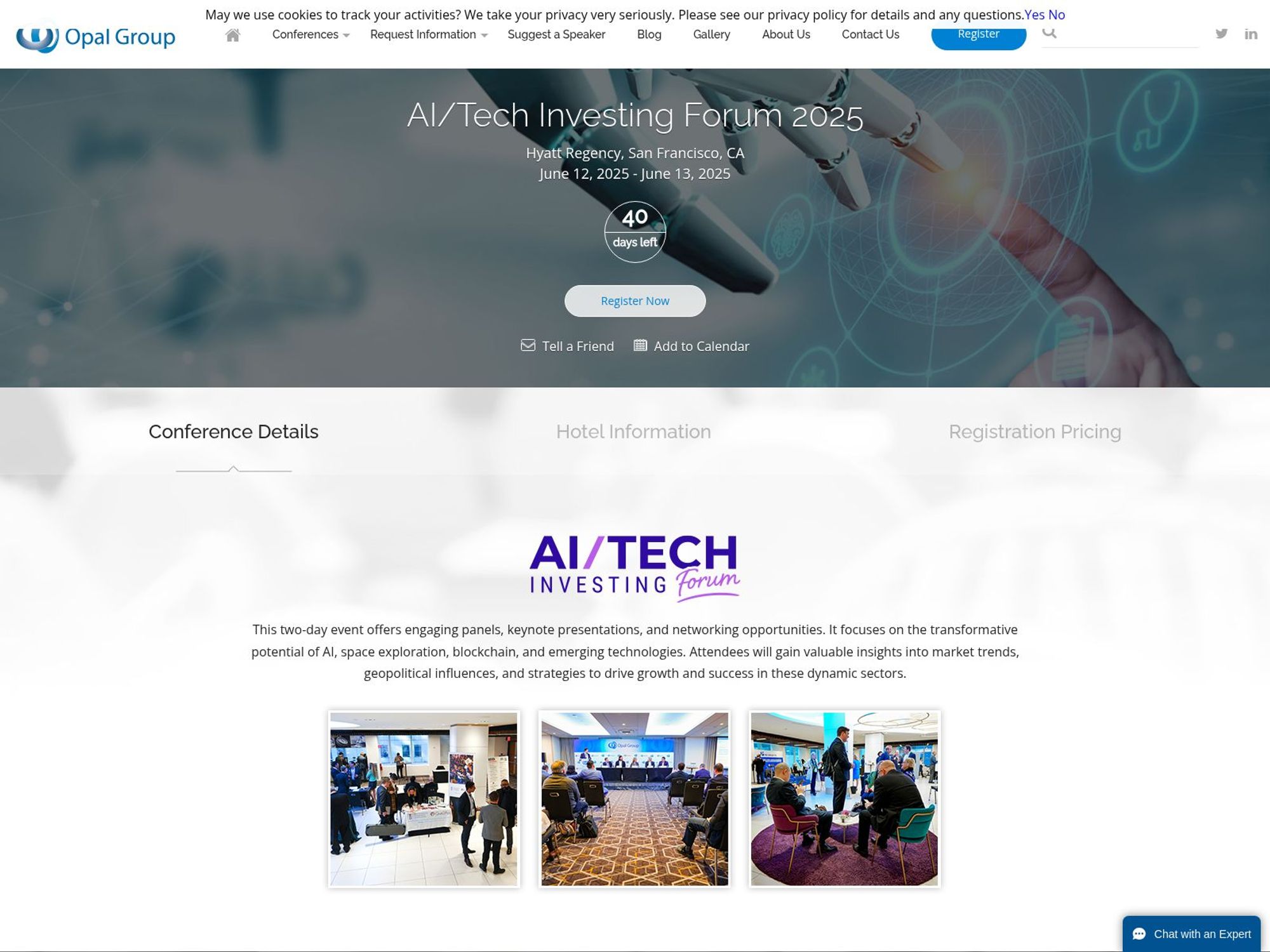 AI/Tech Investing Forum 2025 screenshot