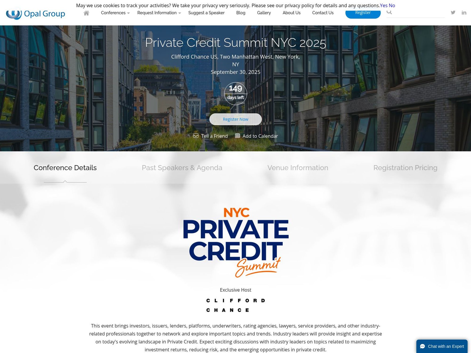 Private Credit Summit NYC 2025 screenshot