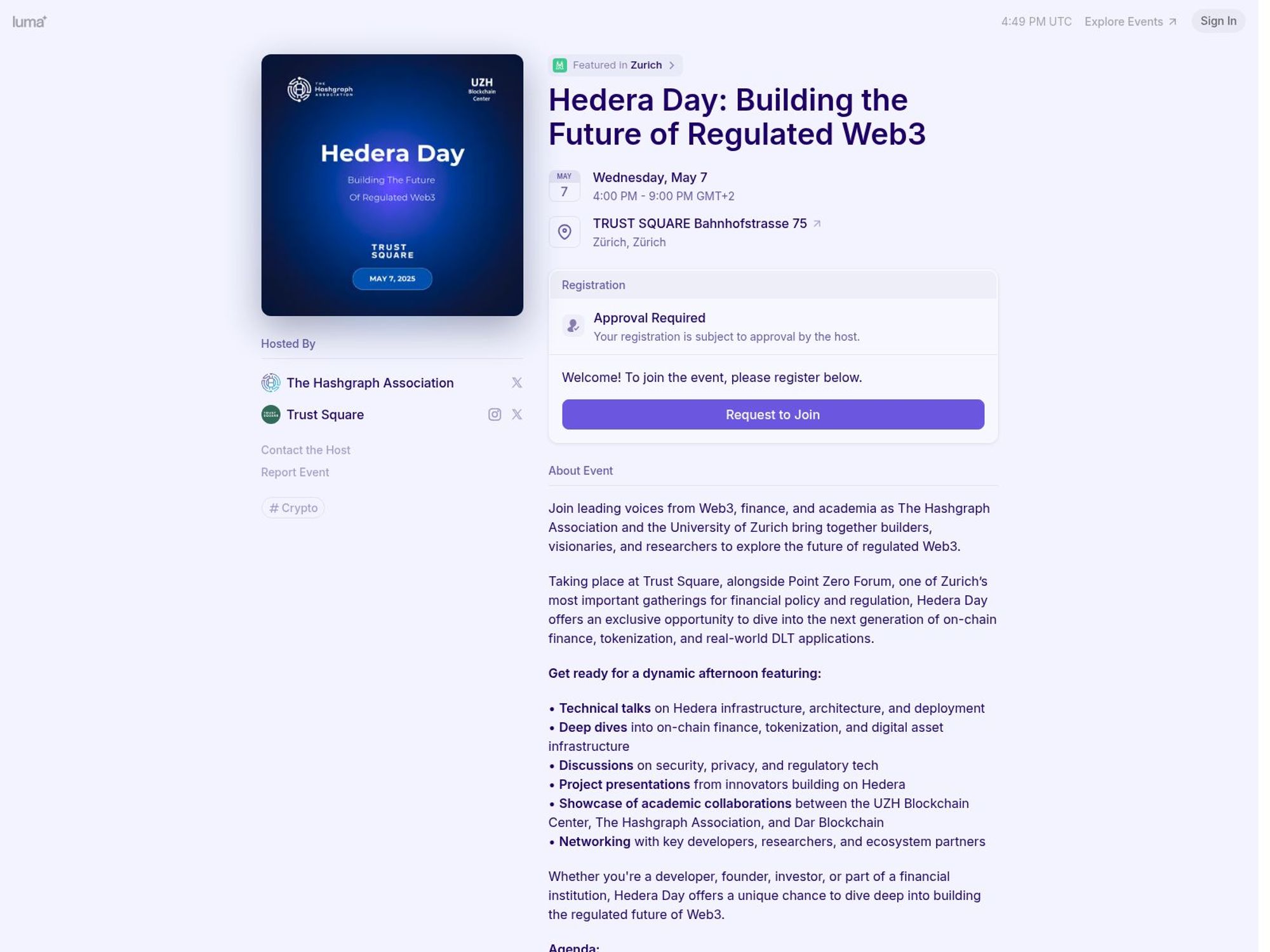 Hedera Day: Building the Future of Regulated Web3 screenshot