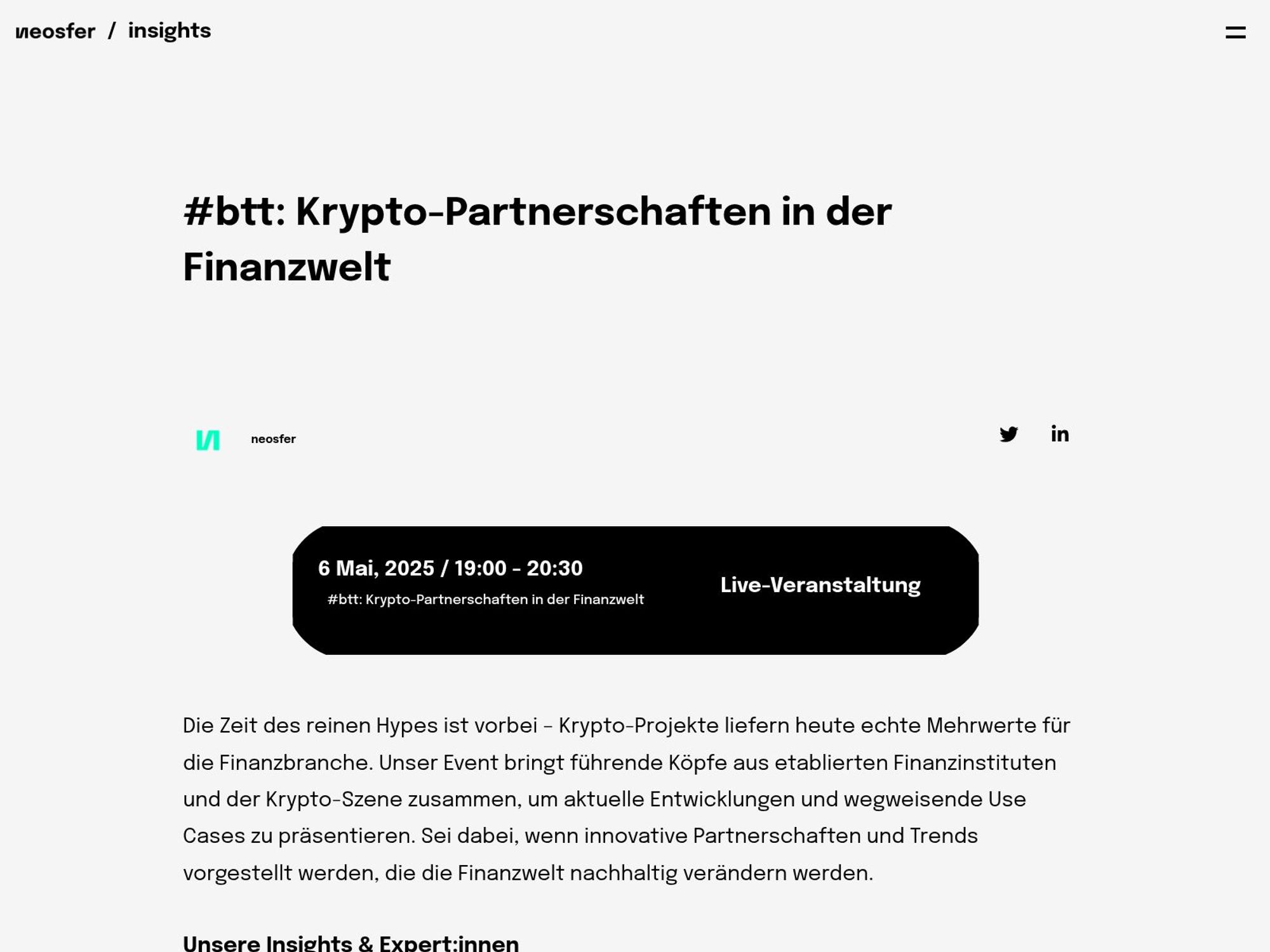 #btt: Krypto-Partnerschaften in der Finanzwelt screenshot
