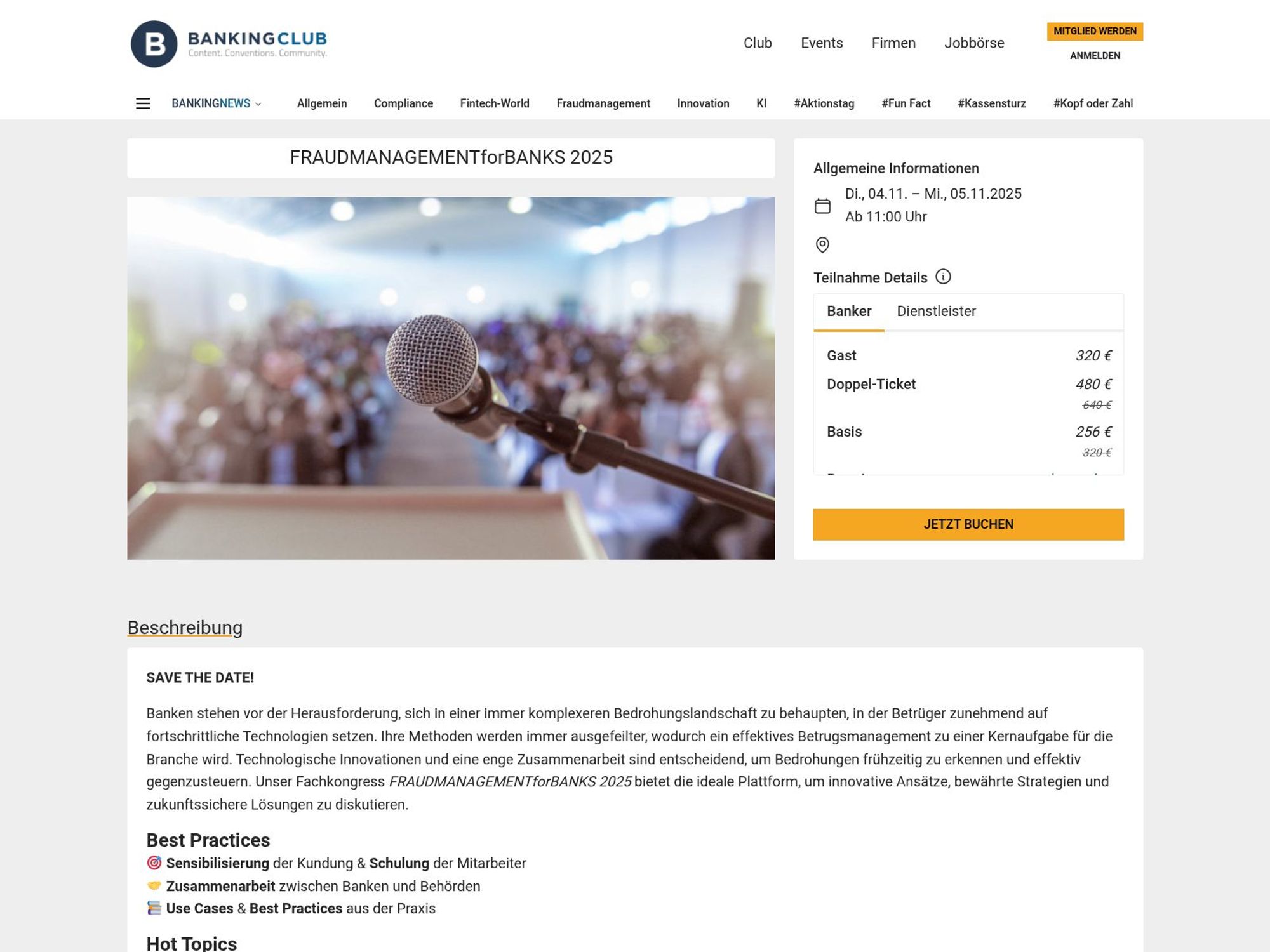 FRAUDMANAGEMENTforBANKS 2025 screenshot