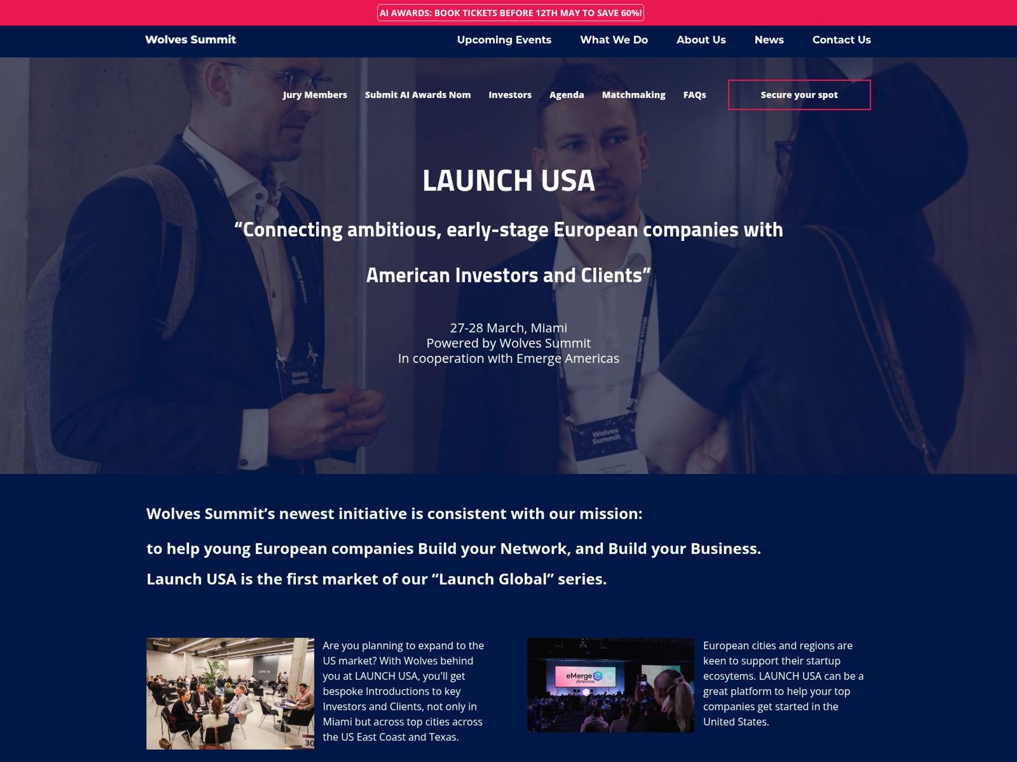 Launch USA 2026 powered by Wolves Summit screenshot
