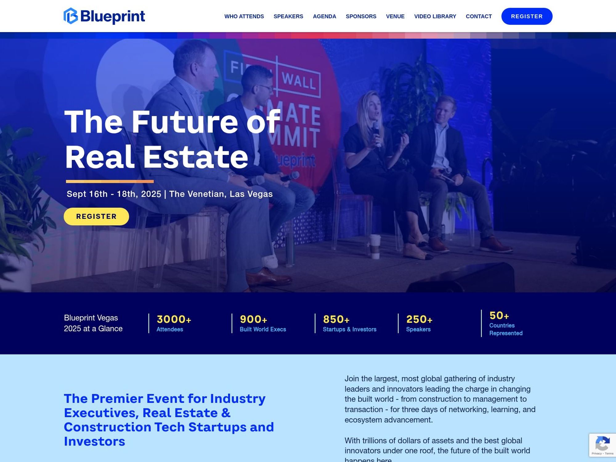 Blueprint Vegas 2025 - The Future of Real Estate website