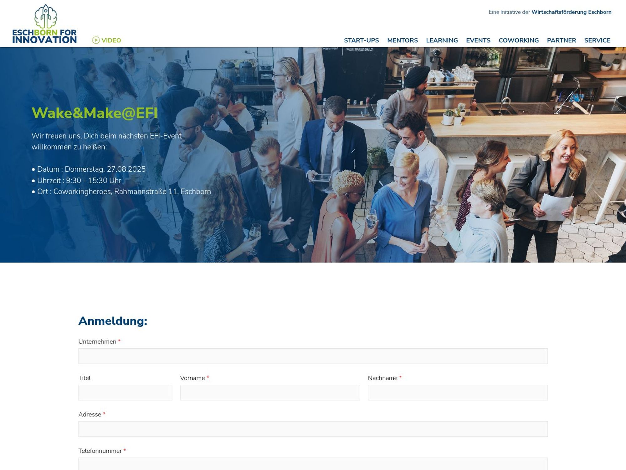 Wake&Make@EFI website