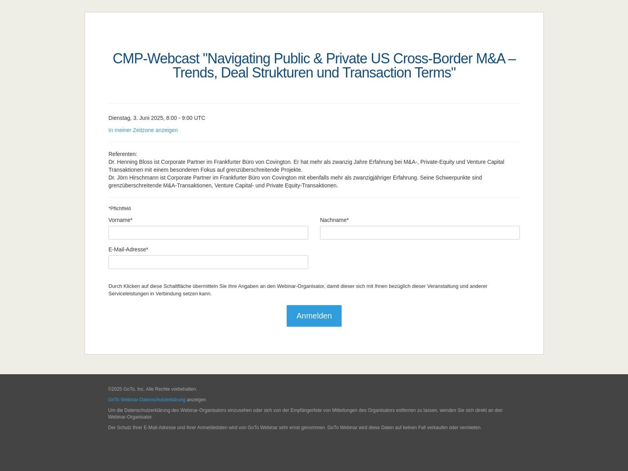 CMP-Webcast: Navigating Public & Private US Cross-Border M&A screenshot