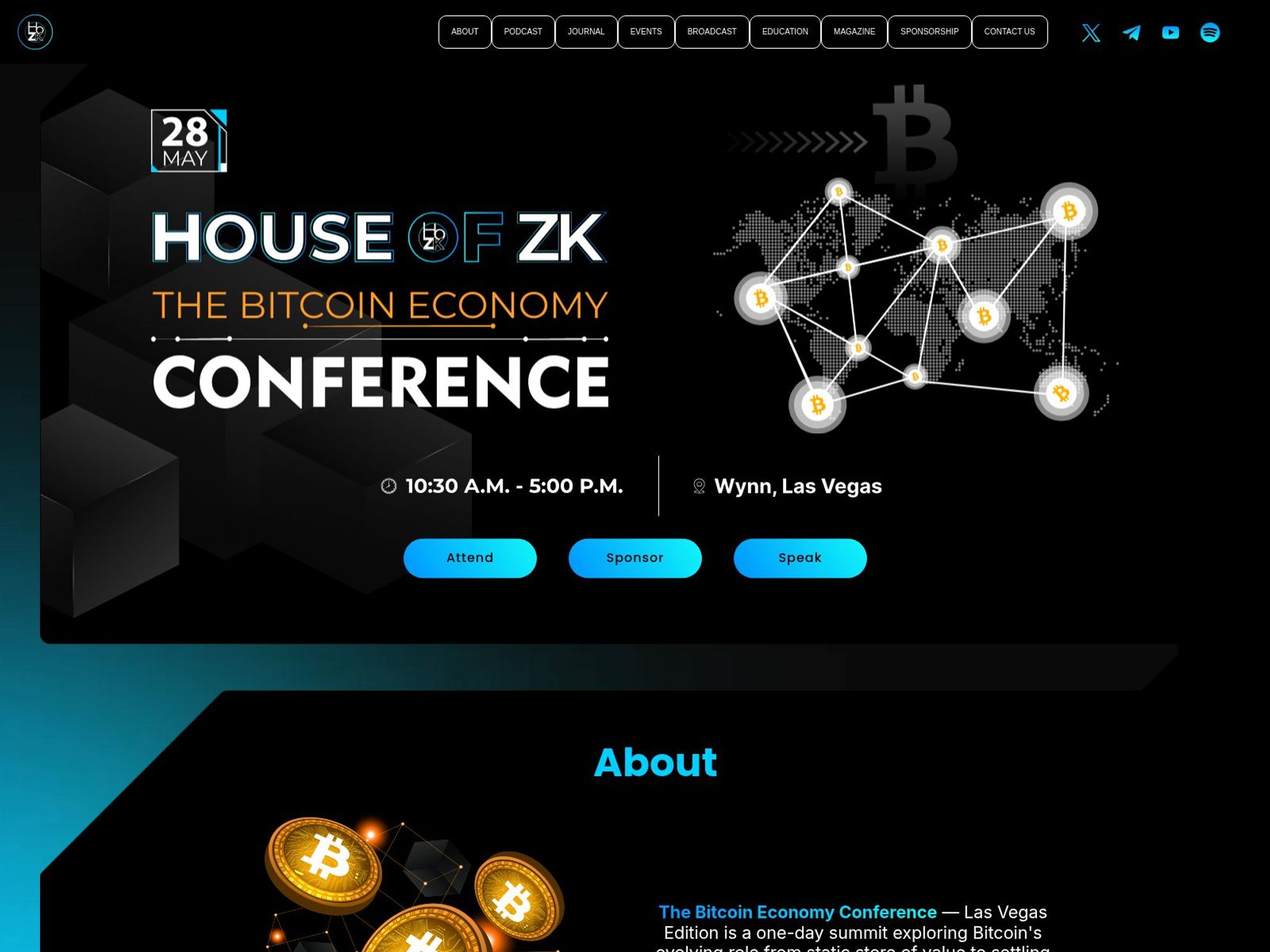 House of ZK - The Bitcoin Economy Conference screenshot