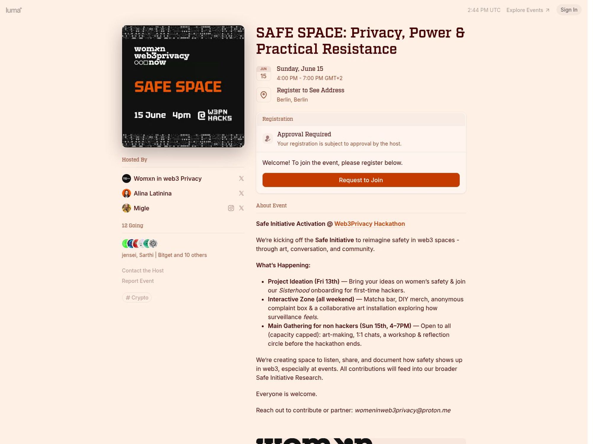 SAFE SPACE: Privacy, Power & Practical Resistance screenshot