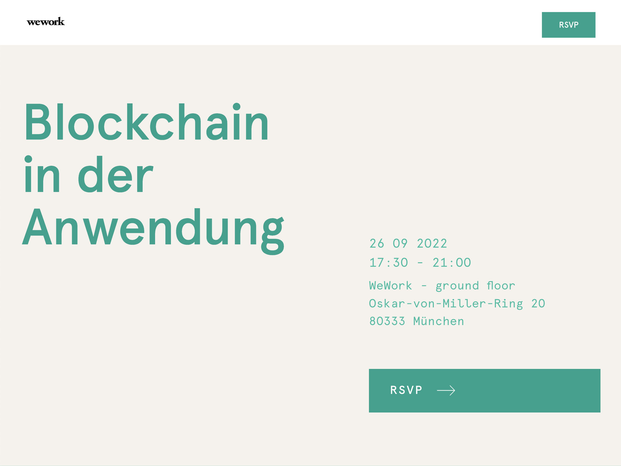 Blockchain in der Anwendung screenshot
