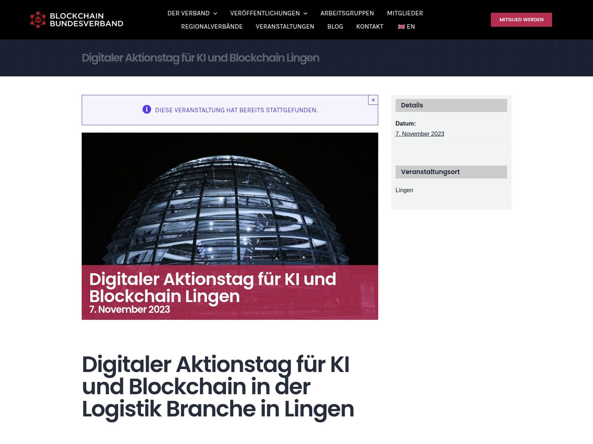 Digitaler Aktionstag für KI und Blockchain Lingen screenshot