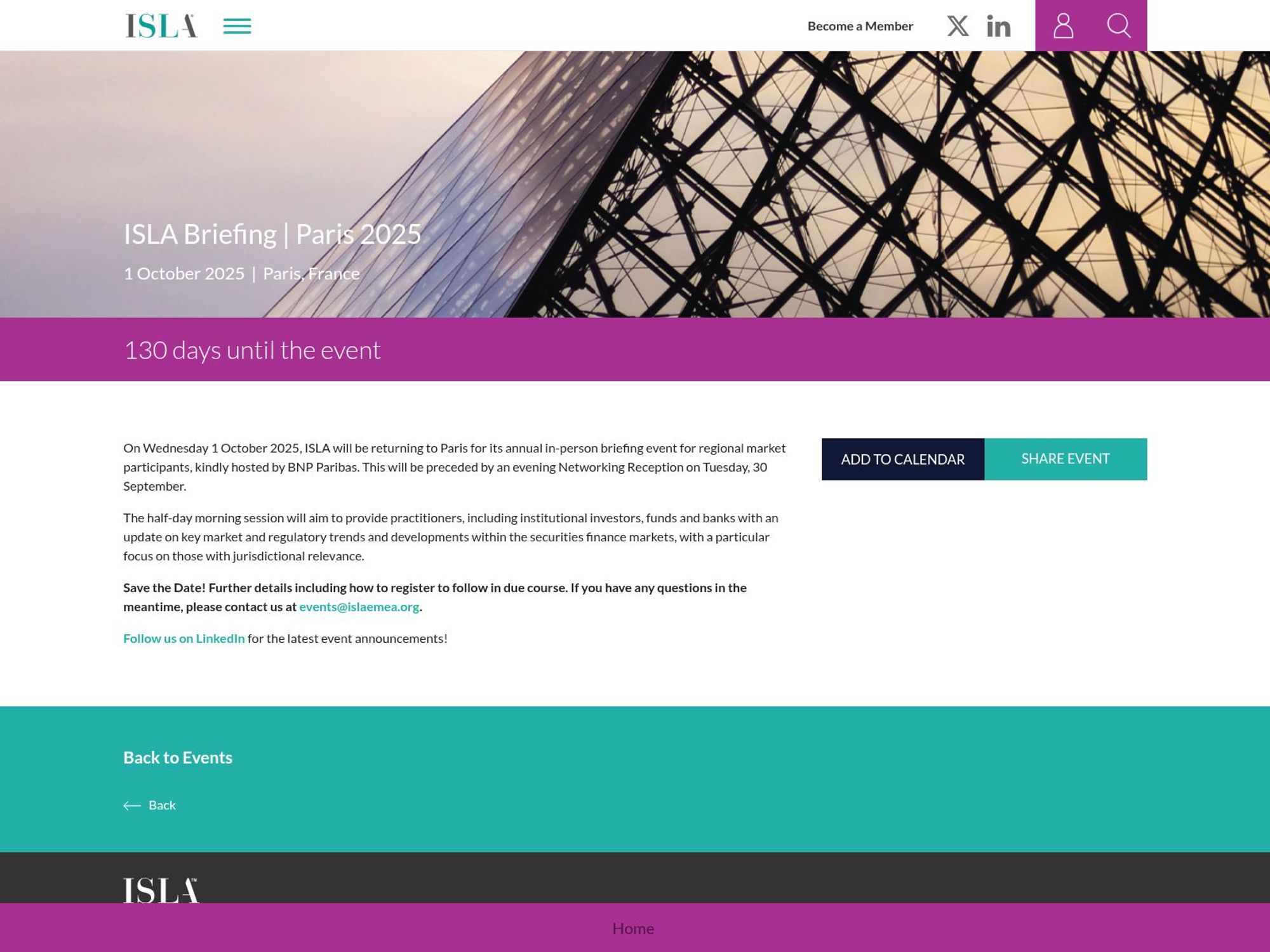 ISLA Briefing | Paris 2025 screenshot